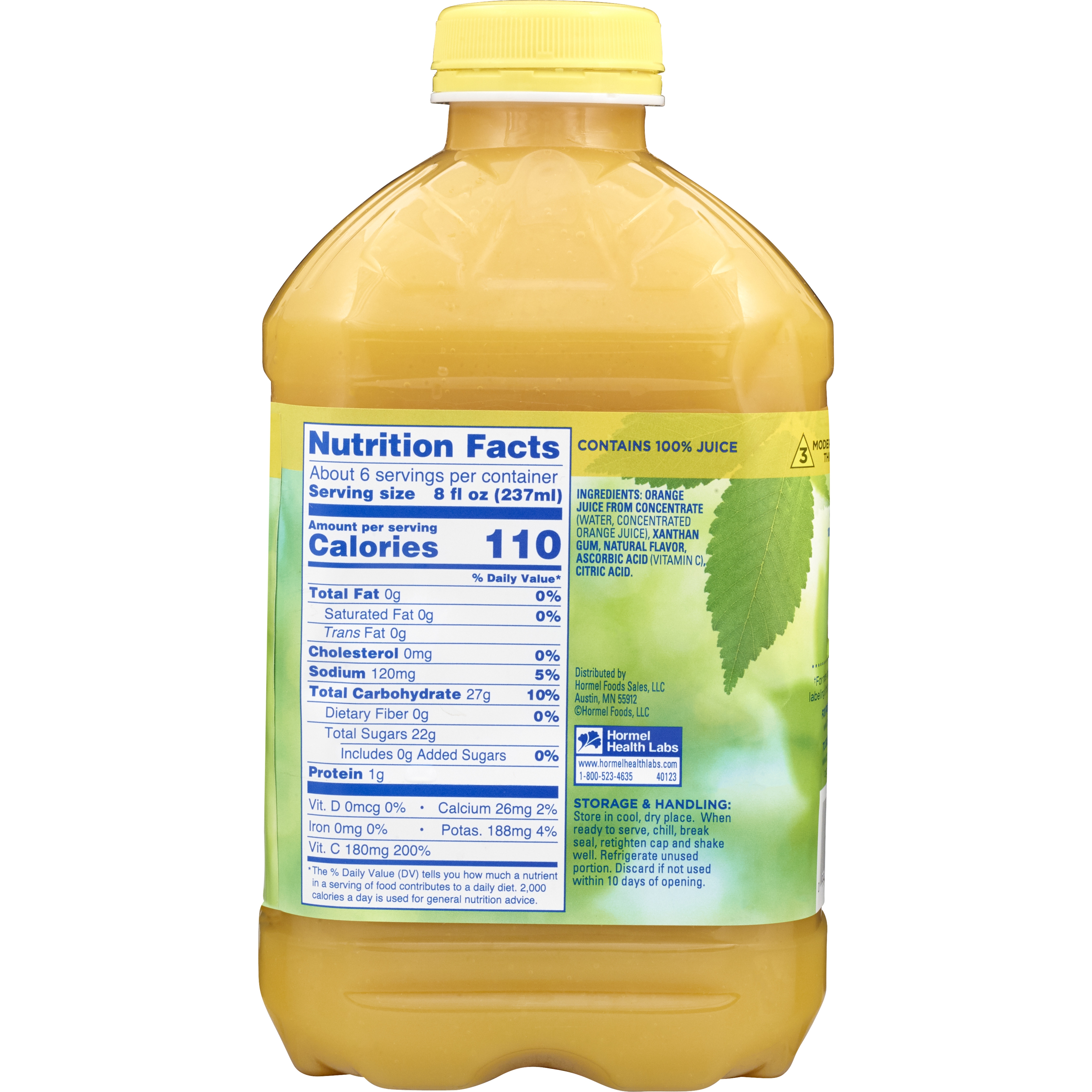 Lyons Magnus LLC 40123 - Thick & Easy® Clear Honey Consistency Orange Juice Thickened Beverage - 1/Each, 6/Case