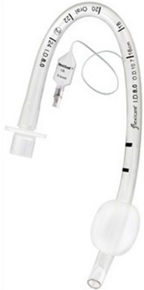 Flexicare - 038-971-040U Cuffed Endotracheal Tube Flexicare® VentiSeal Curved 4.0 mm ID Pediatric Murphy Eye