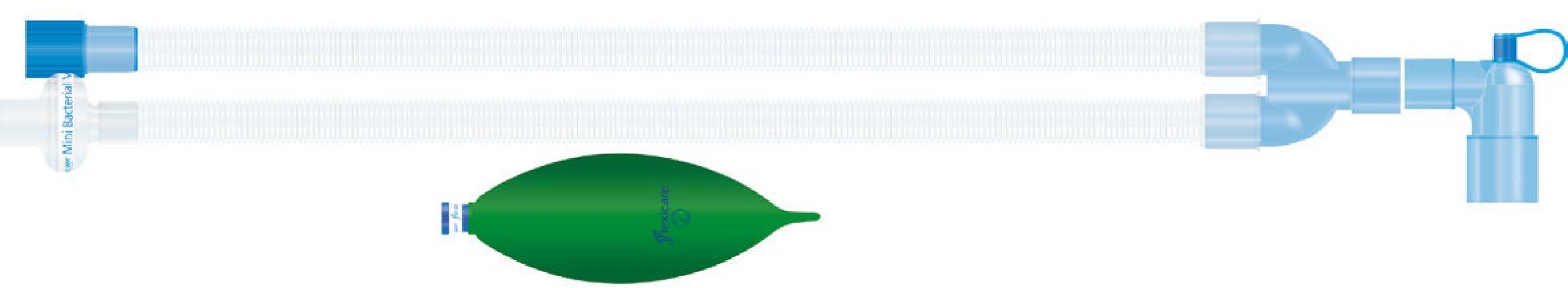 Flexicare - 038-02-612U Anesthesia Breathing Circuit Flexicare® Expandable Tube 96 Inch Tube Dual Limb Pediatric 1 Liter Bag Single Patient Use Jackson-Rees Circuit