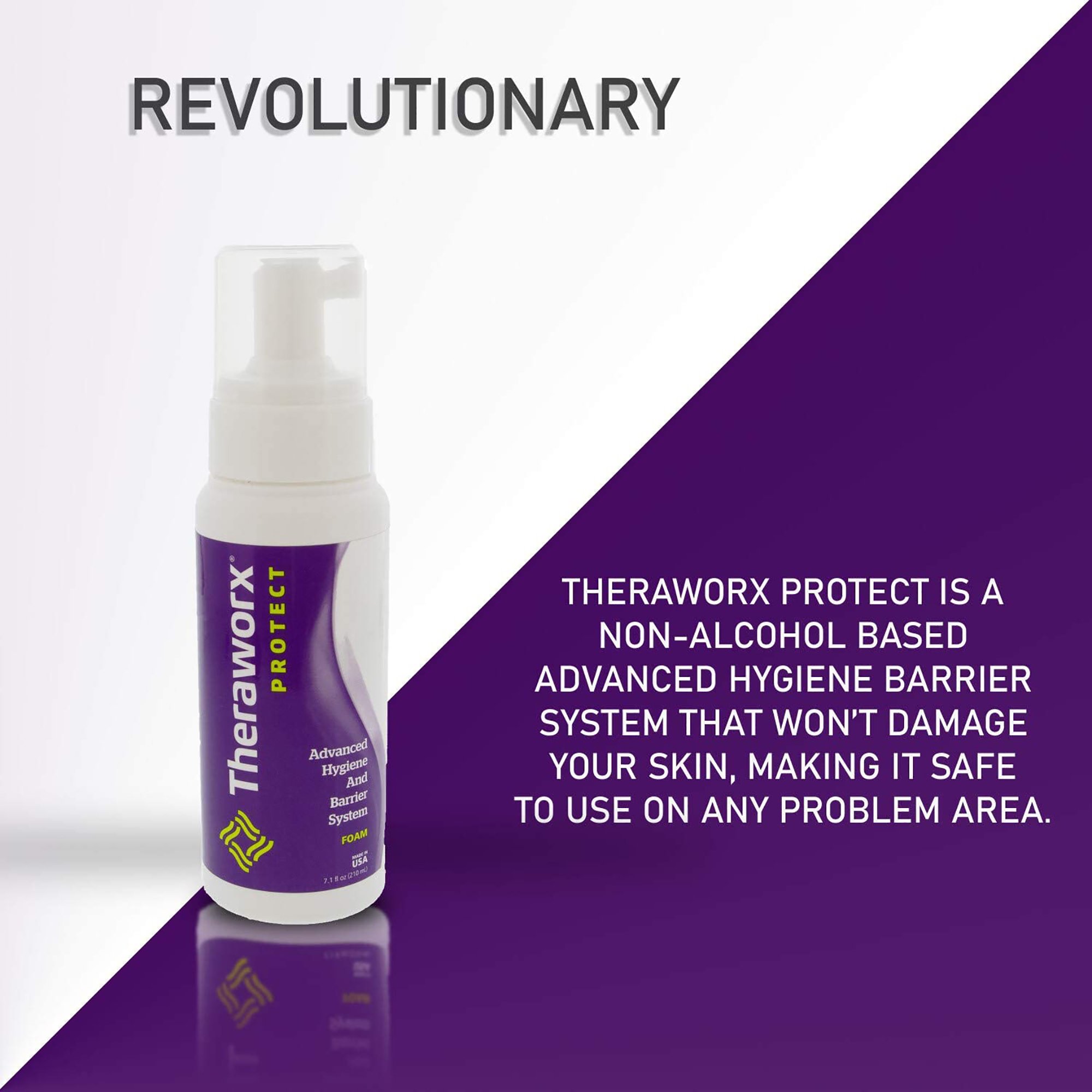 Avadim - HXC-08Z Theraworx™ Rinse-Free Foaming Body Wash 8 oz.
