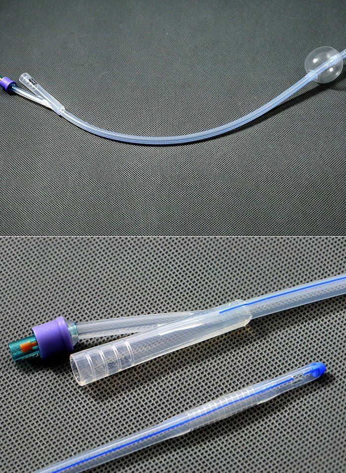 Amsino International - AS41024S Foley Catheter AMSure® 2-Way Standard Tip 5 cc Balloon 24 Fr. Silicone