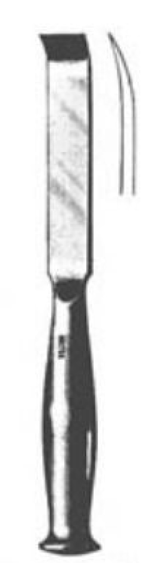 Integra Lifesciences - 27-542 Osteotome Miltex® Smith-Petersen 1-1/4 Inch Width Curved Blade OR Grade German Stainless Steel NonSterile 8 Inch Length