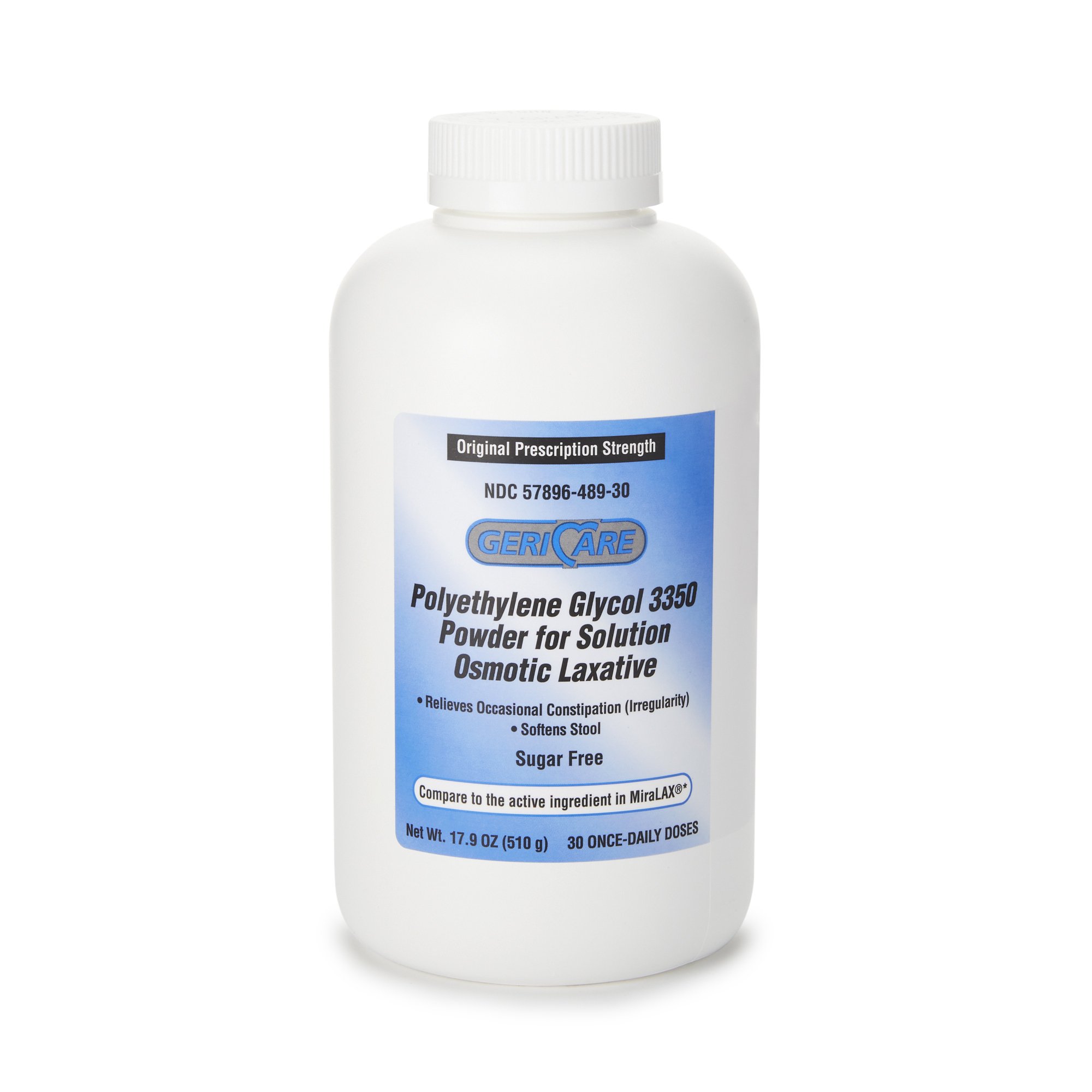Geri-Care 489-30-GCP - Geri-Care® Polyethylene Glycol 3350 Laxative - 1/Bottle, 12/Case