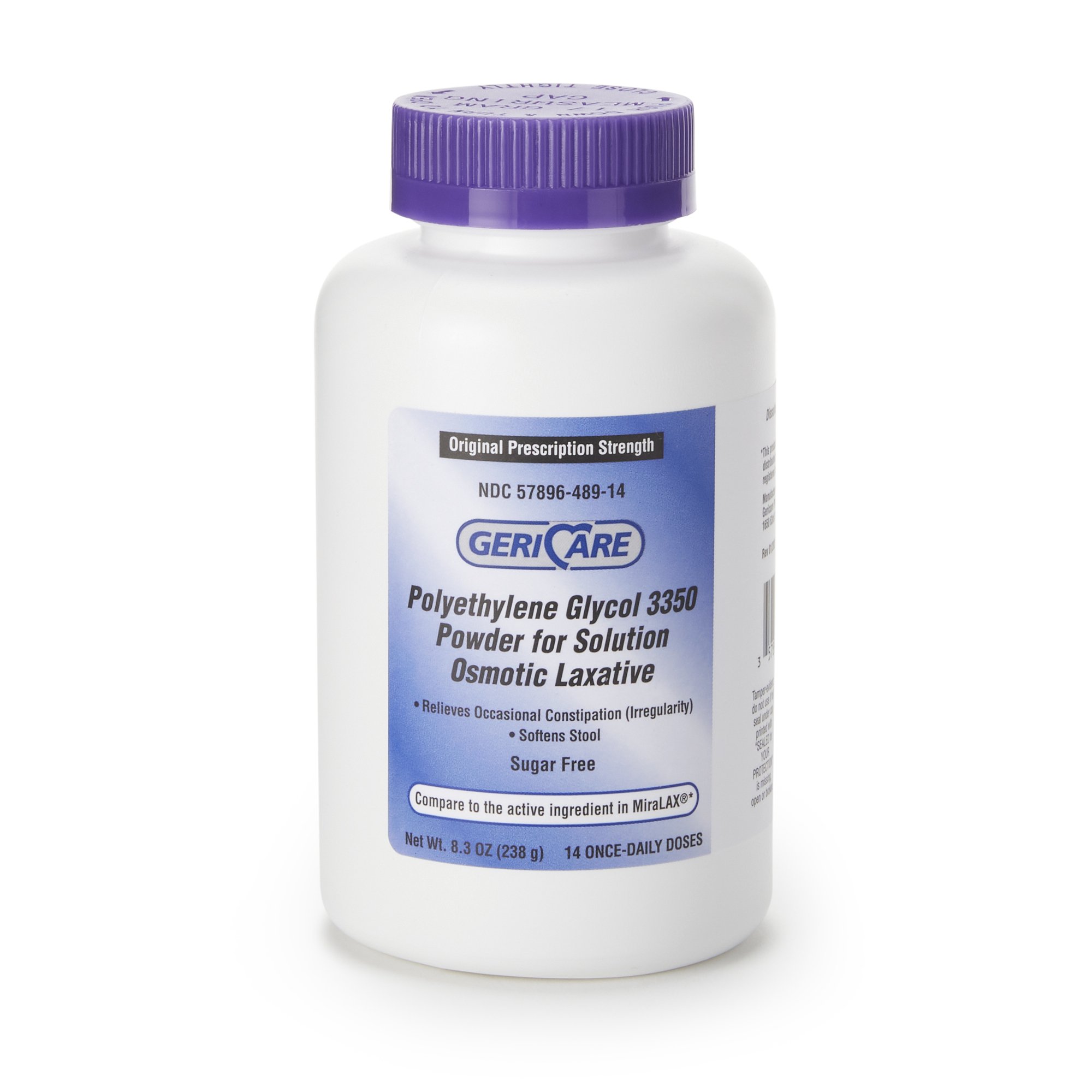 Geri-Care 489-14-GCP - Geri-Care® Polyethylene Glycol 3350 Laxative - 1/Bottle, 12/Case