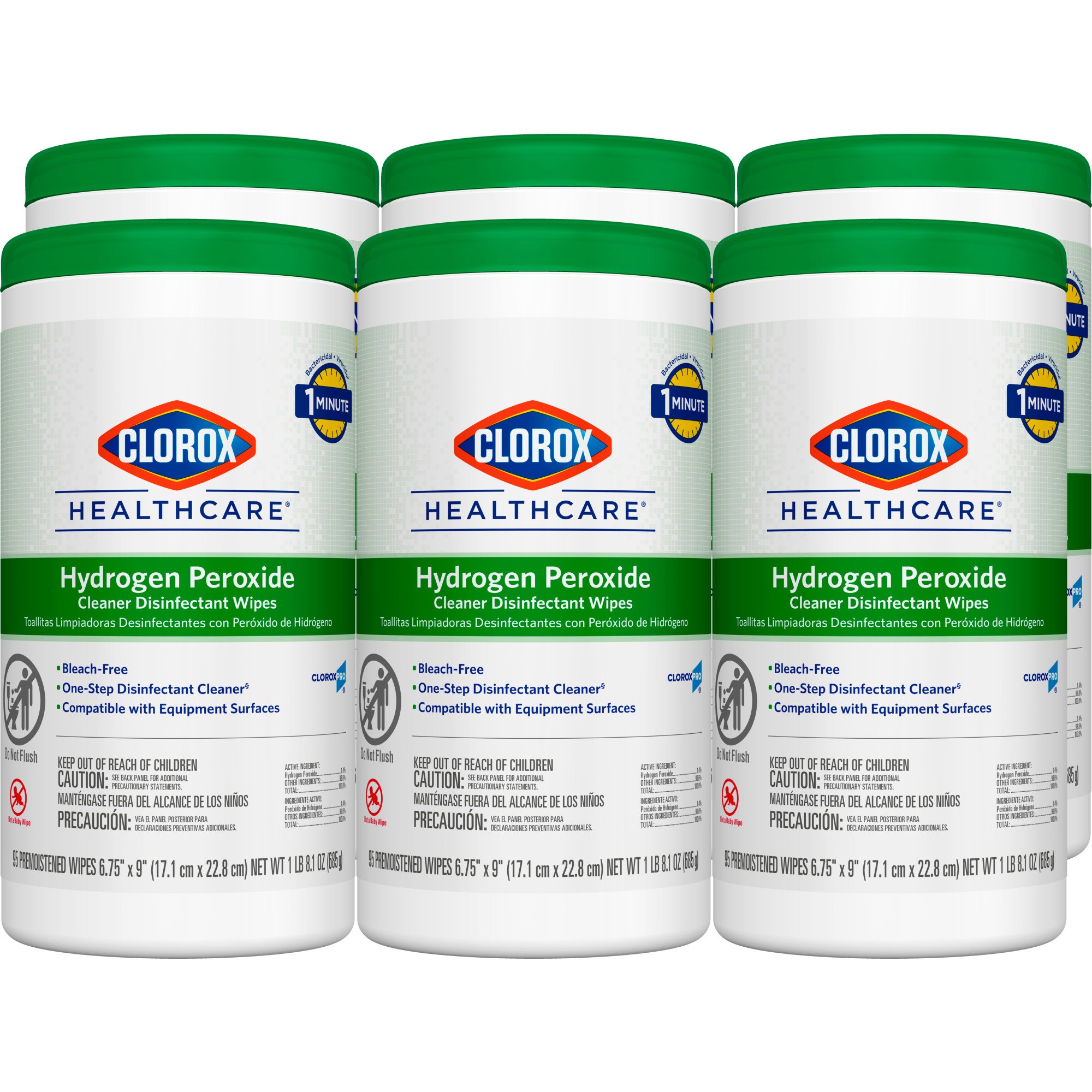 The Clorox Company - 30824 Clorox Healthcare® Hydrogen Peroxide Cleaner Disinfectant Wipes