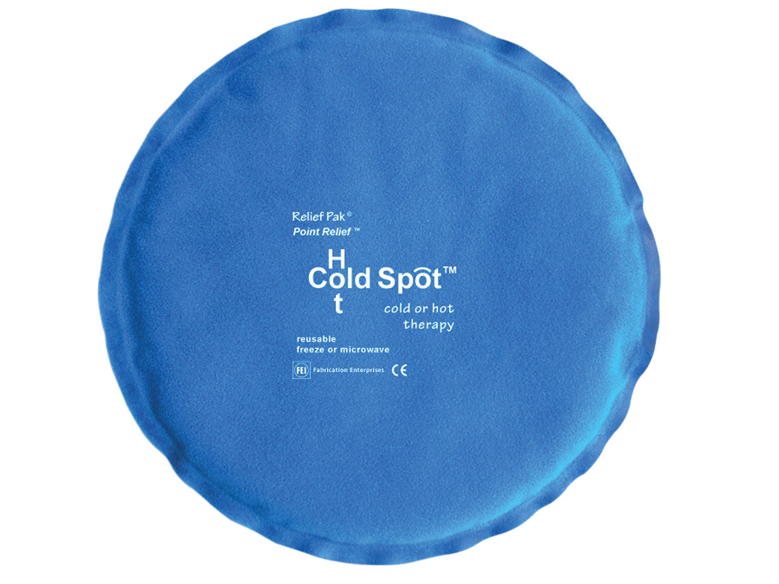 Fabrication Enterprises - 11-1297 Hot / Cold Pack Relief Pak® Cold n’ Hot® Sensaflex® Compress - Circular General Purpose 10 Inch Diameter Fabric / Gel Reusable