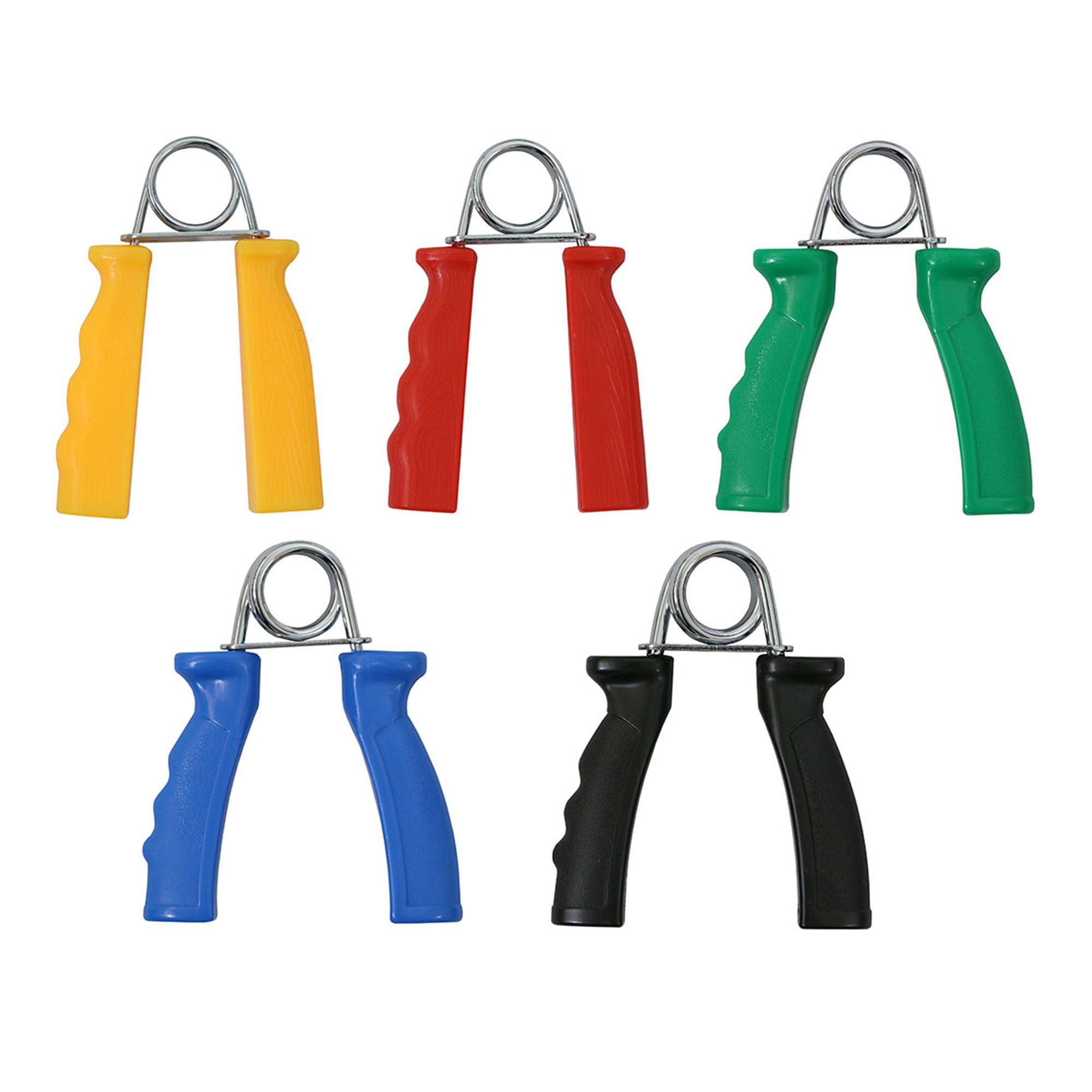 Fabrication Enterprises - 10-1809 Hand Exerciser Set CanDo® Twist-n-Bend™ Adult Yellow / Red / Green / Blue / Black Fixed Resistance Grip