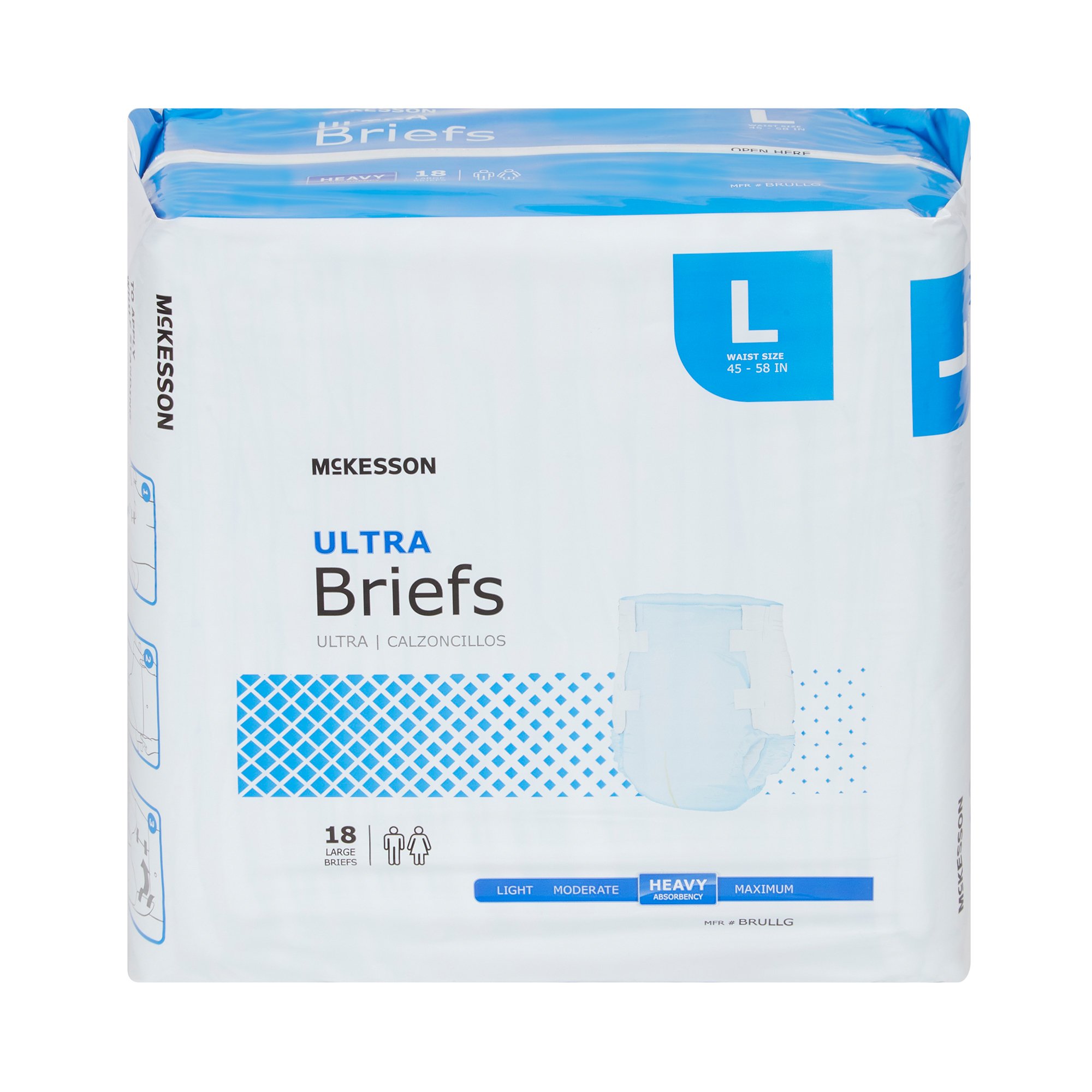 McKesson Brand - BRULLG McKesson Ultra Heavy Absorbency Incontinence Brief