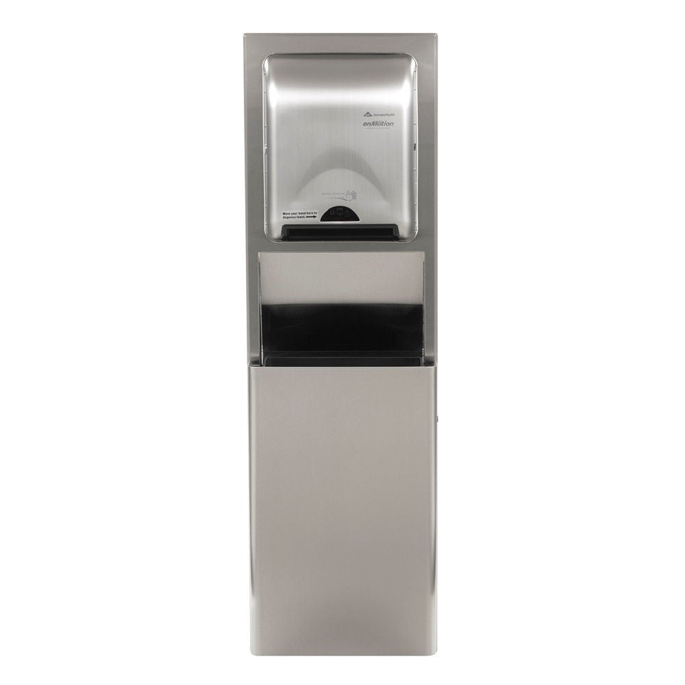 Georgia-Pacific Consumer Products LP - 59491 Recessed Trash Can Georgia-Pacific® 48 Quart / 12 gal. Satin Finish Stainless Steel