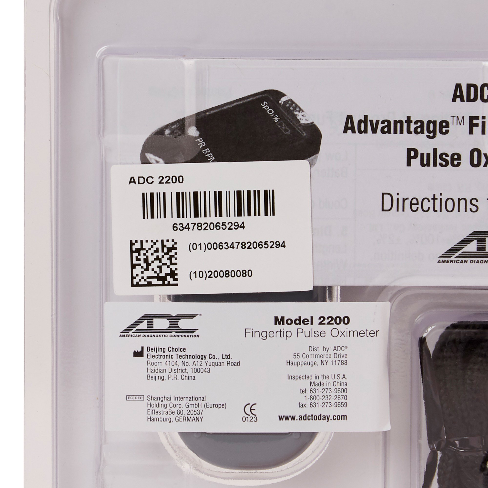 American Diagnostic Corp 2200 - Advantage™ 2200 Fingertip Pulse Oximeter - 1/Each