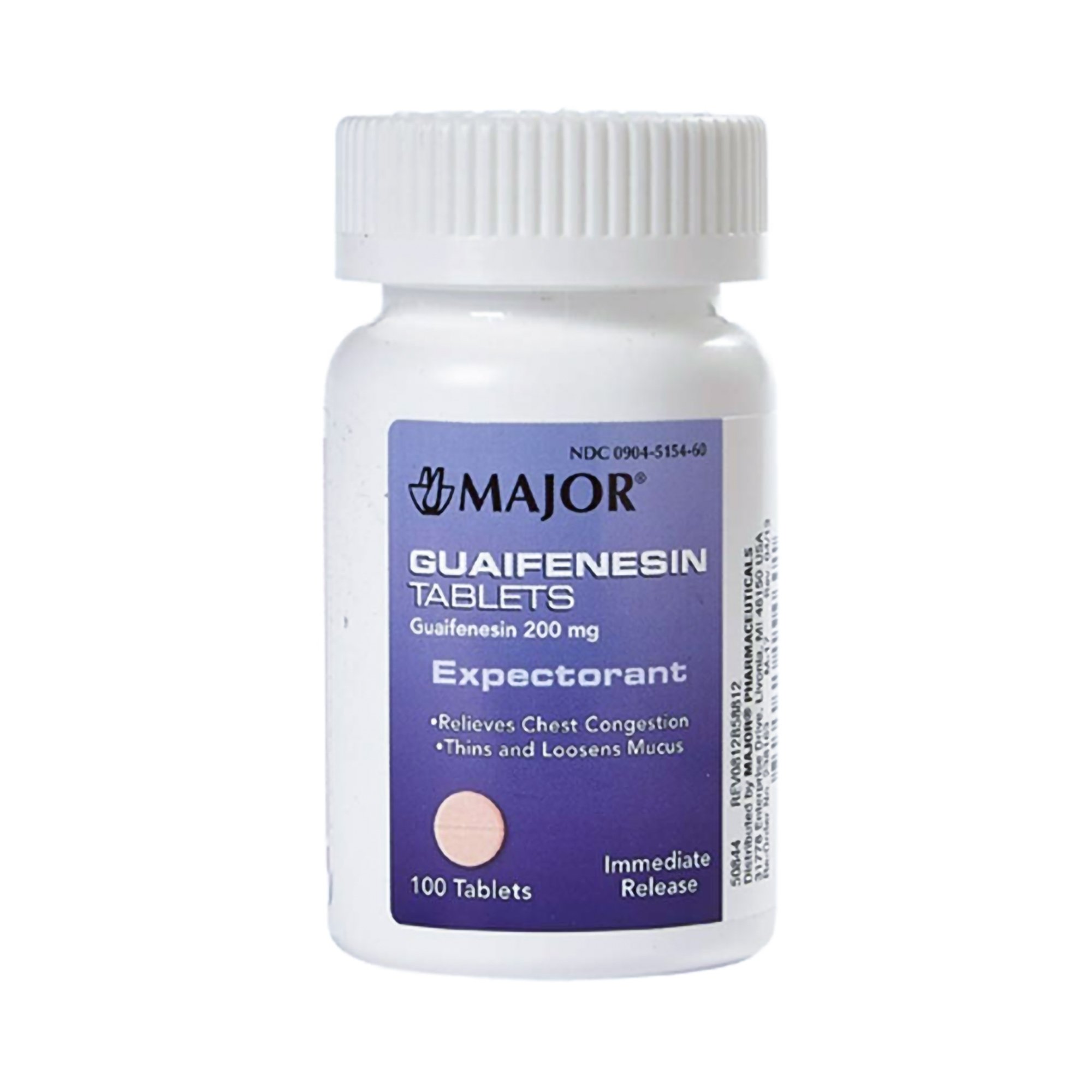 Major Pharmaceuticals - 00904515460 Major® Guaifenesin Cold and Cough Relief