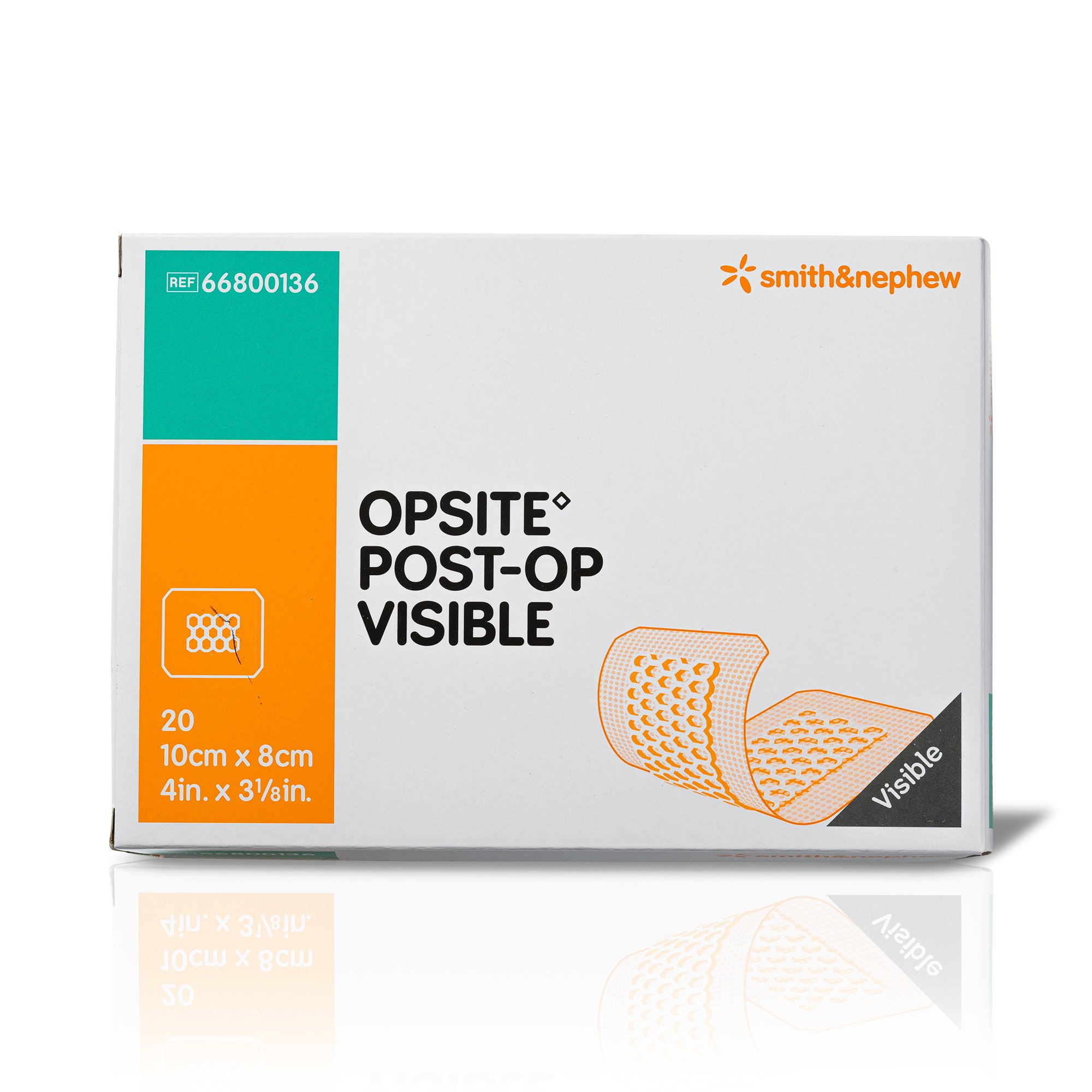 Smith & Nephew 66800136 - OpSite Post-Op Visible Absorbent Wound Dressing, 3 x 4 Inch - 1/Each, 20/Box, 240/Case