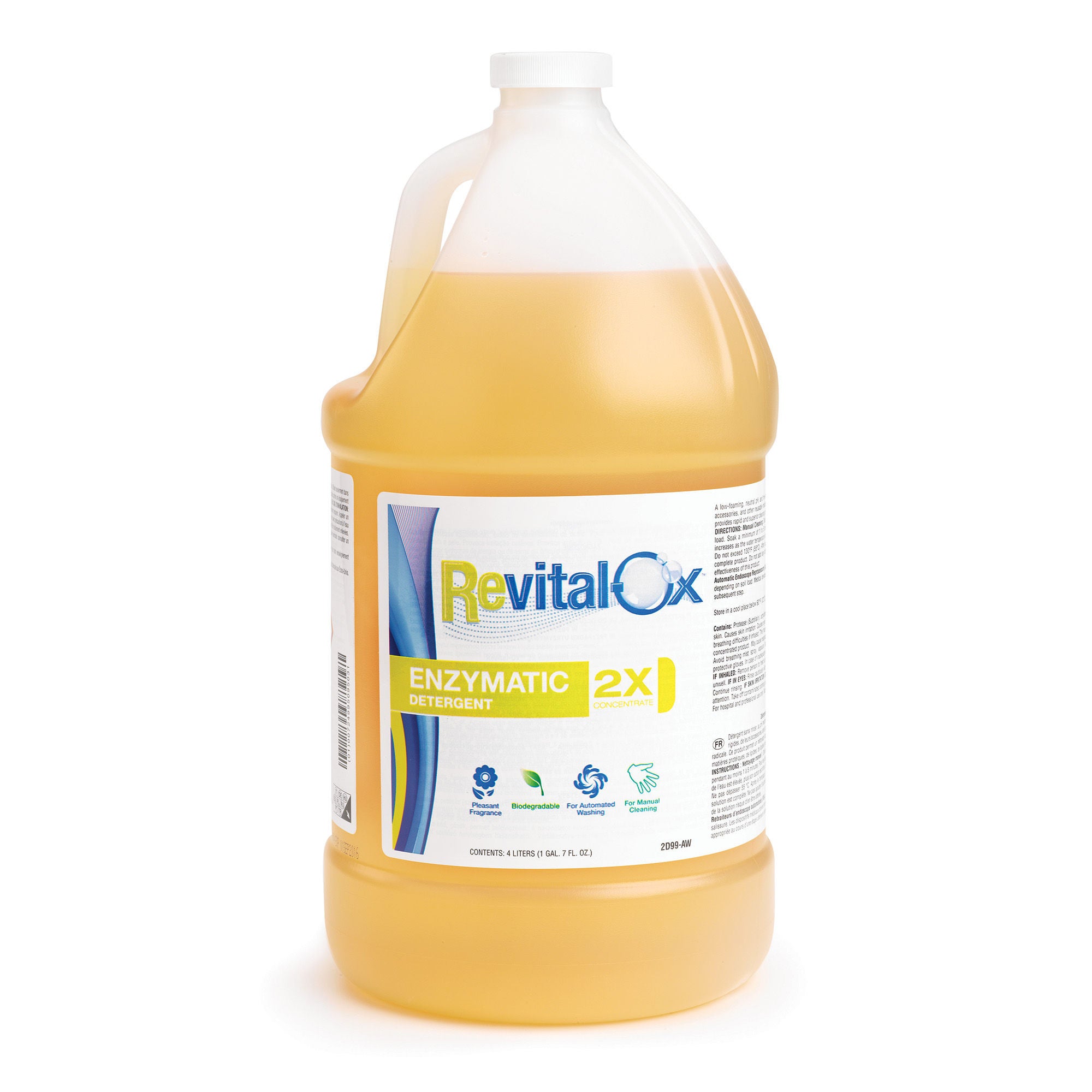 Steris - 2D99AW Enzymatic Instrument Detergent Revital-Ox™ Liquid Concentrate 4 Liter Container Floral Scent