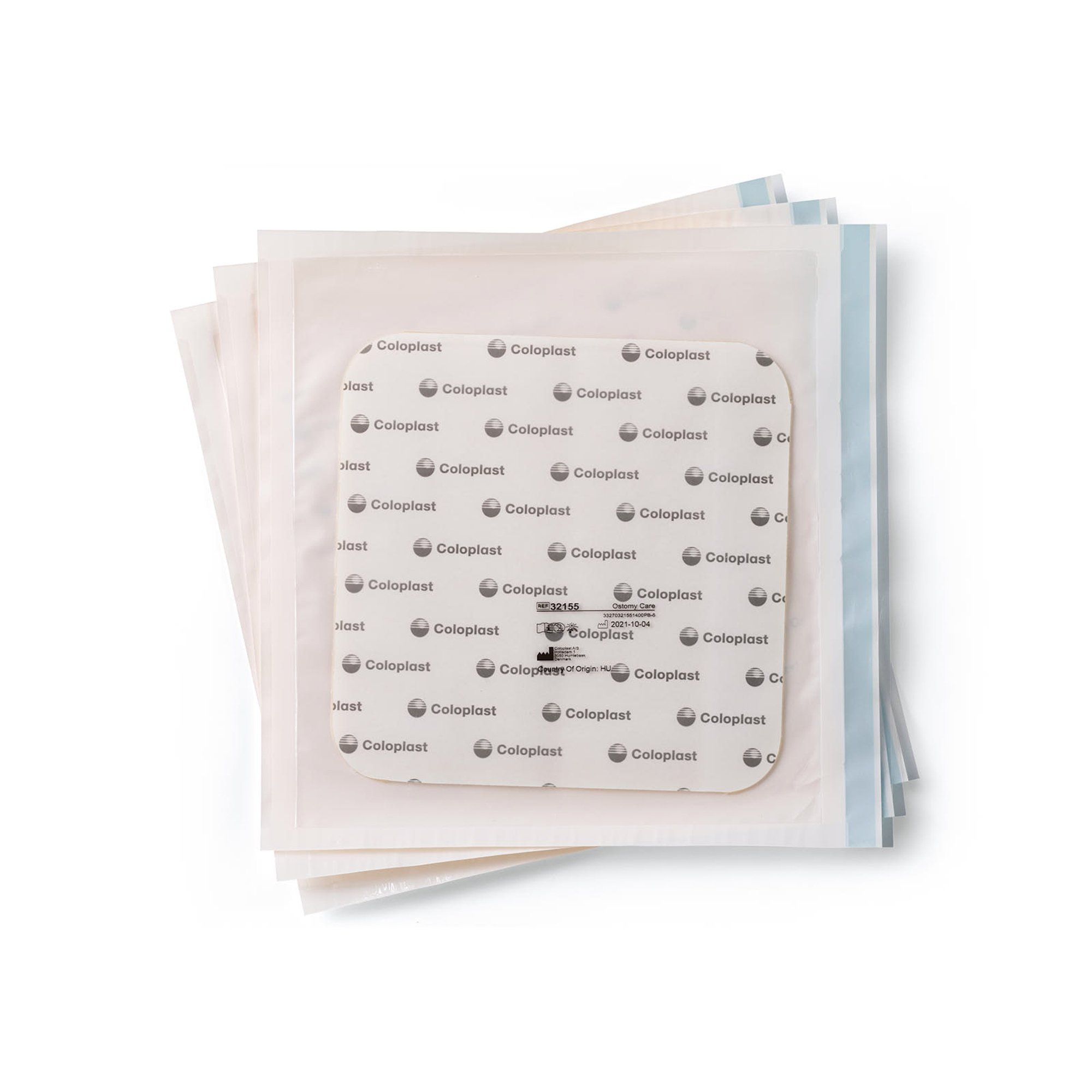 Coloplast 32155 - Brava® Stoma Skin Protective Sheet Ostomy Barrier with Moist Adhesion, 6 x 6 in. - 5/Box