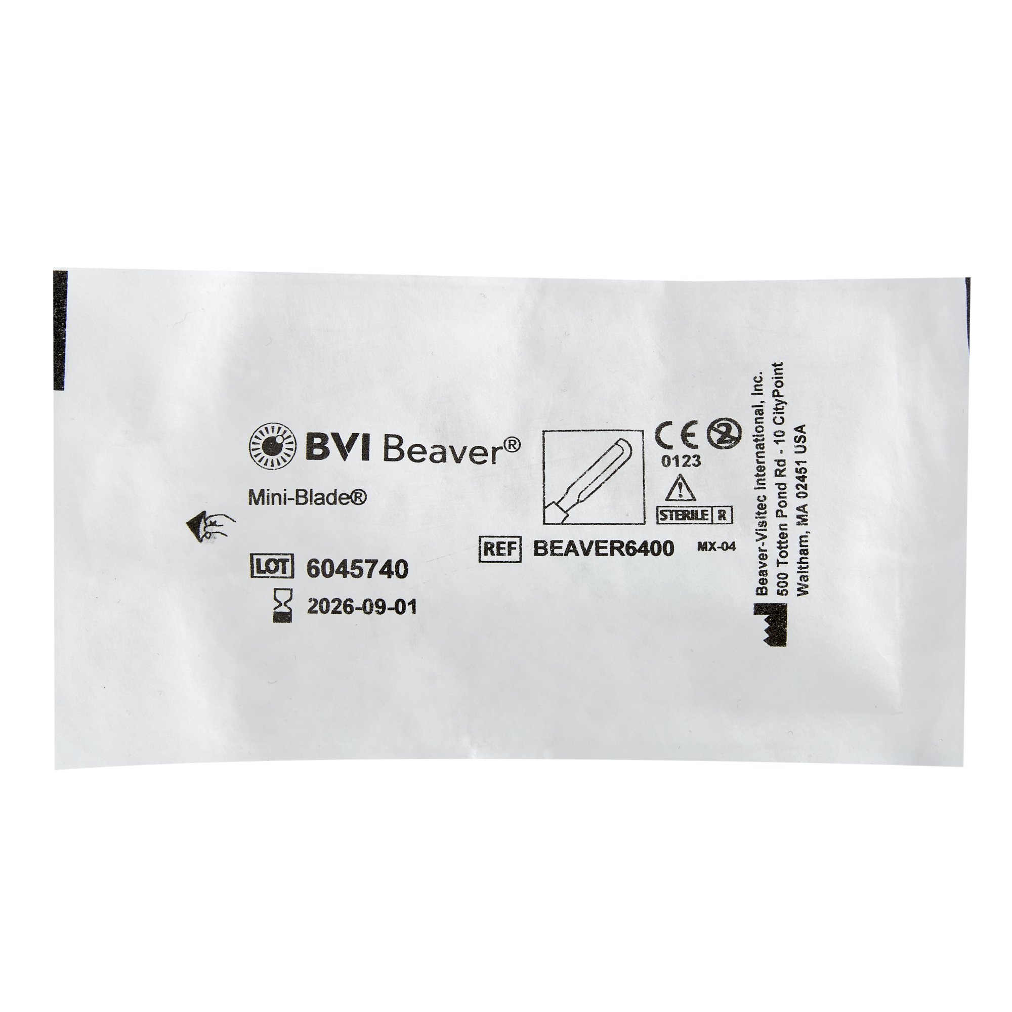 Beaver-Visitec International BEAVER6400 - Beaver® 6400 Mini-Blade® Surgical Blade - 20/Box
