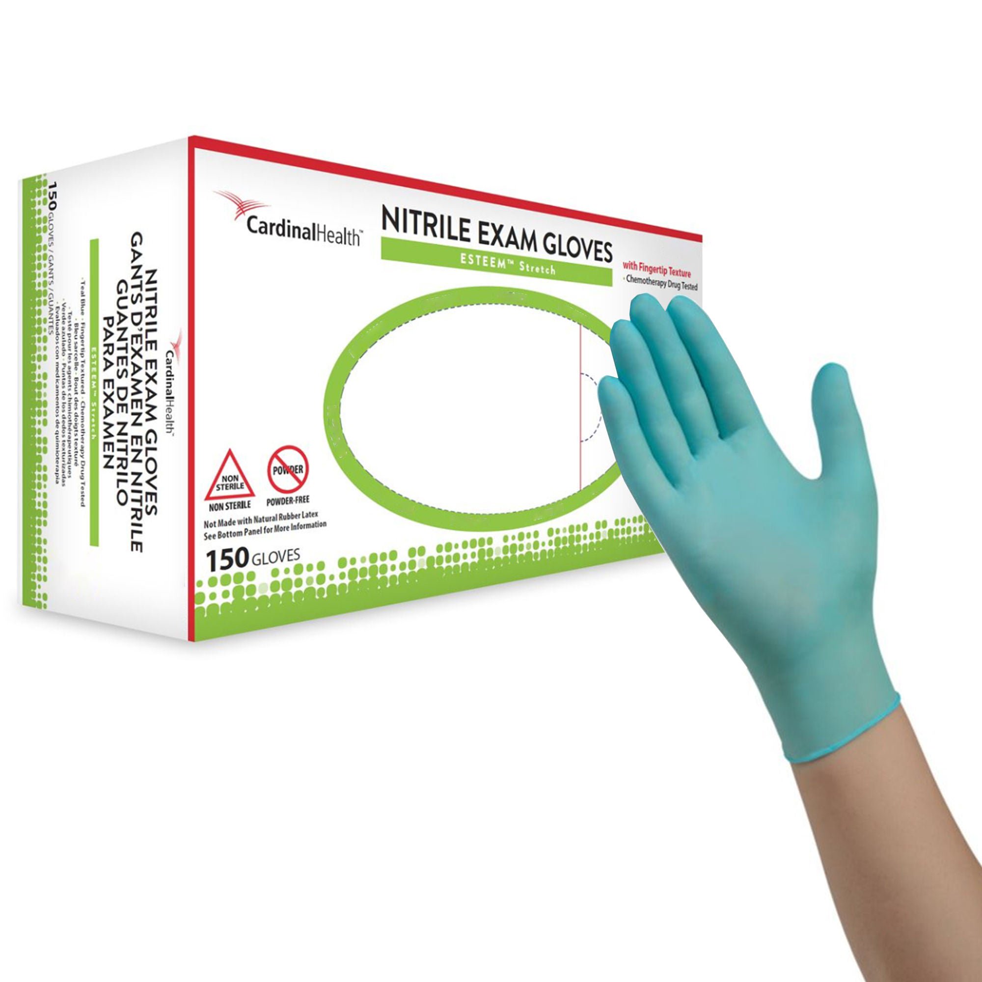 Cardinal - 8855NSB Esteem™ Stretch Exam Glove