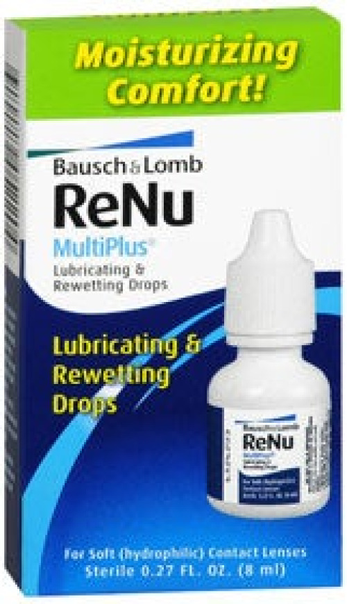 Bausch & Lomb - 10119005220 Contact Lens Solution Bausch + Lomb re'nu® MultiPlus 0.27 oz. Solution