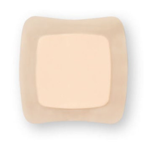 ConvaTec - 420680 Foam Dressing Aquacel® 4 X 4 Inch With Border Waterproof Film Backing Silicone Adhesive Square Sterile