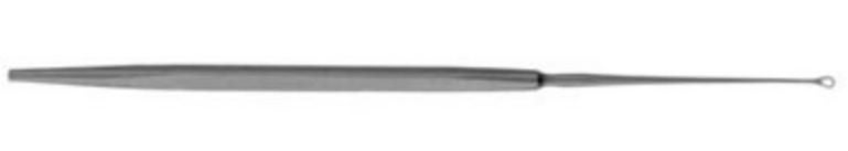 V. Mueller - AU5601 Ear Curette V. Mueller® Freimuth 6-1/4 Inch Length Flat Handle 3.5 X 6.6 mm Tip Serrated Oval Loop Tip