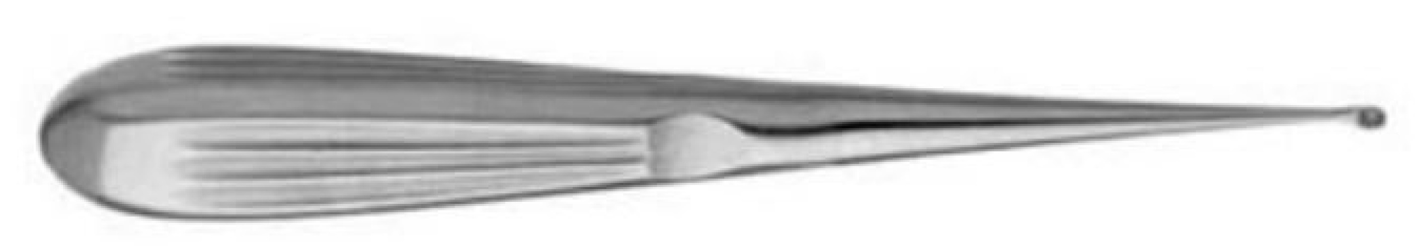 V. Mueller - AA6603 Mastoid Curette V. Mueller® Spratt 6-1/4 Inch Length Hollow Handle with Grooves Size 1 Tip Oval Cup Tip