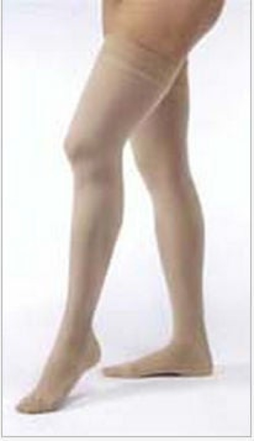 BSN Medical - 115288 Compression Stocking Jobst® Opaque Thigh High Large Natural Closed Toe