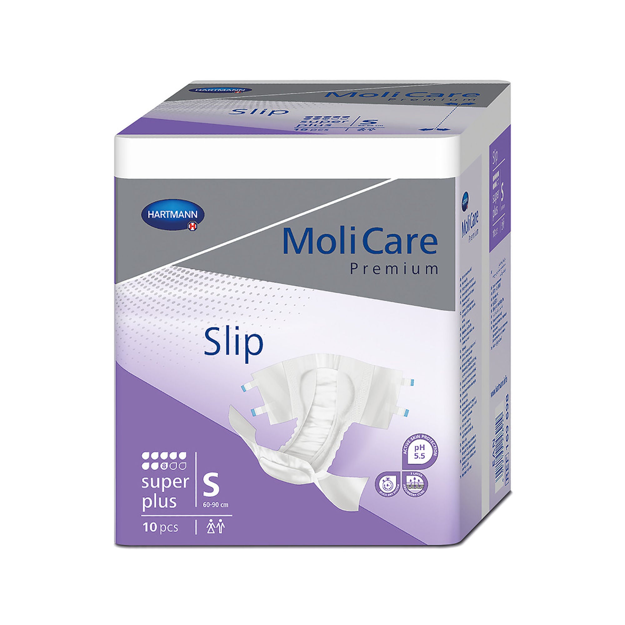 Hartmann - 032140 Incontinence Brief MoliCare® Premium Super Plus Adult Small Unisex Disposable Heavy Absorbency
