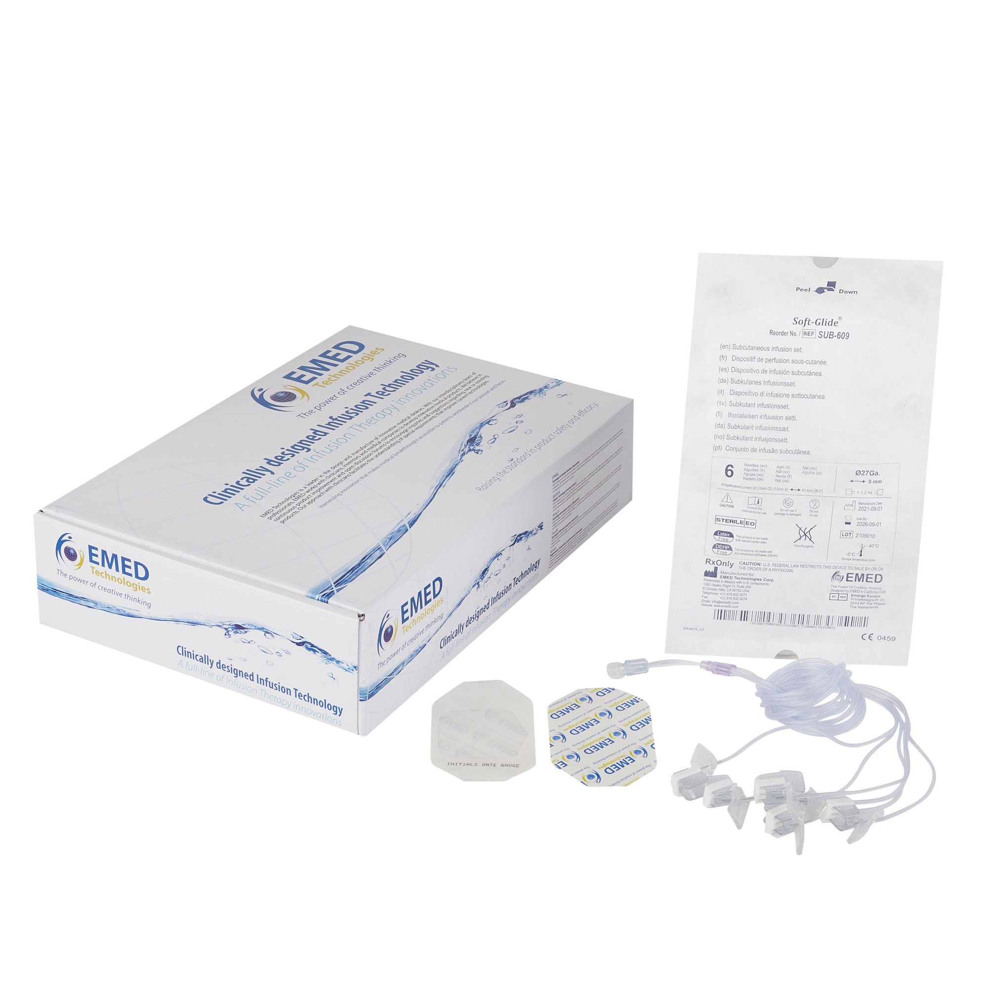 EMED Technologies - SUB-609 Sub-Q Subcutaneous Infusion Set