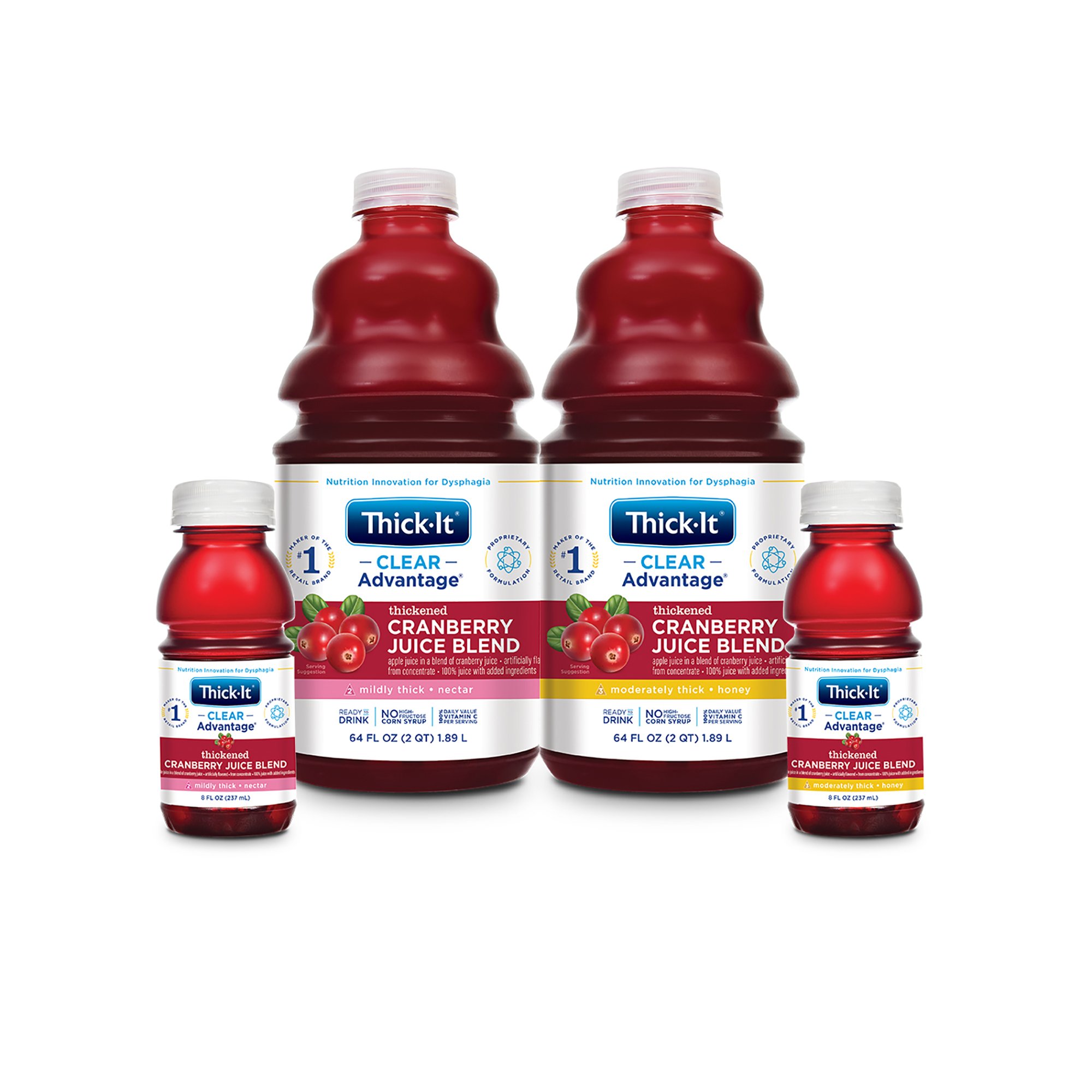 Kent Precision Foods - B461-L9044 Thick-It® Clear Advantage® Honey Consistency Cranberry Thickened Beverage