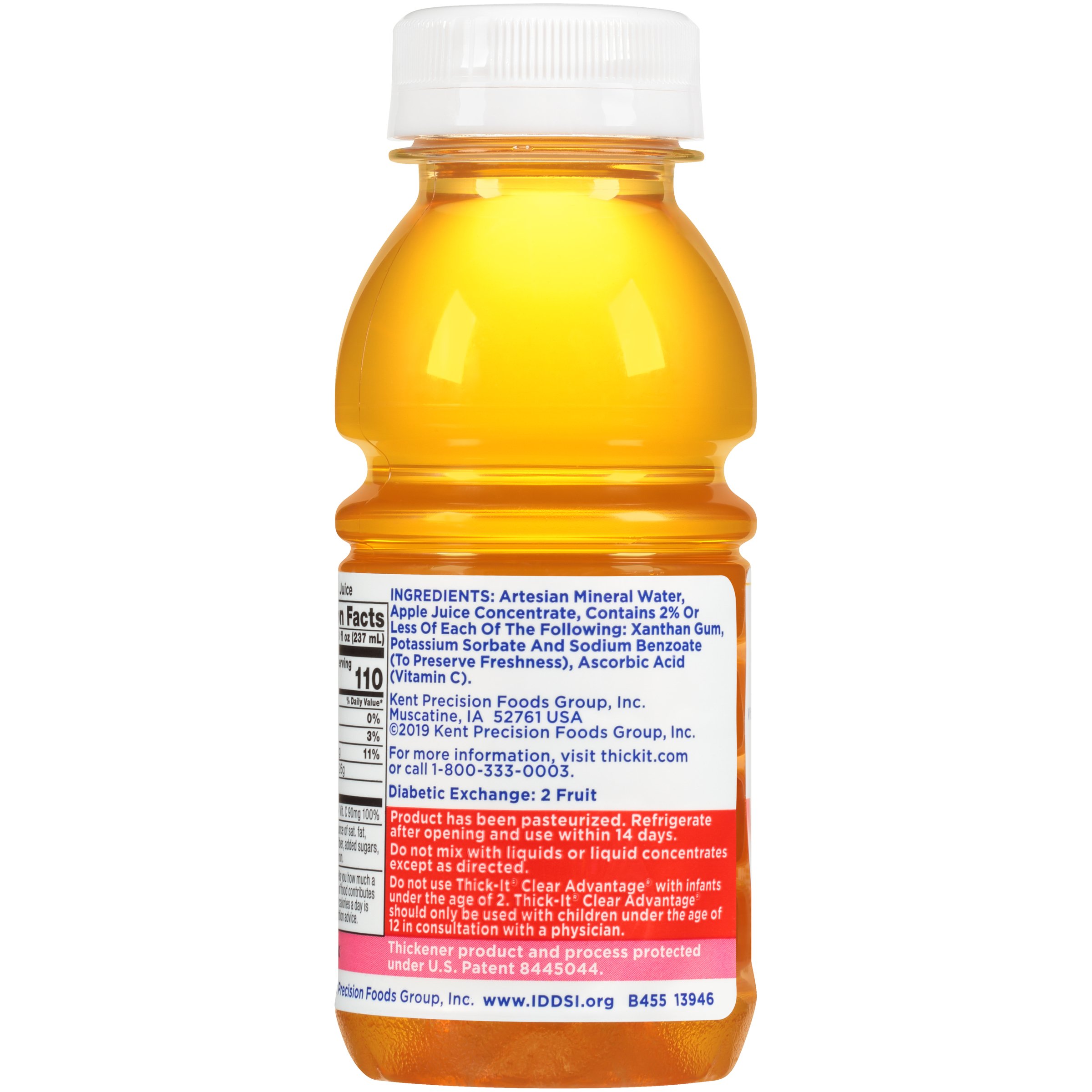 Kent Precision Foods - B455-L9044 Thick-It® Clear Advantage® Nectar Consistency Apple Thickened Beverage