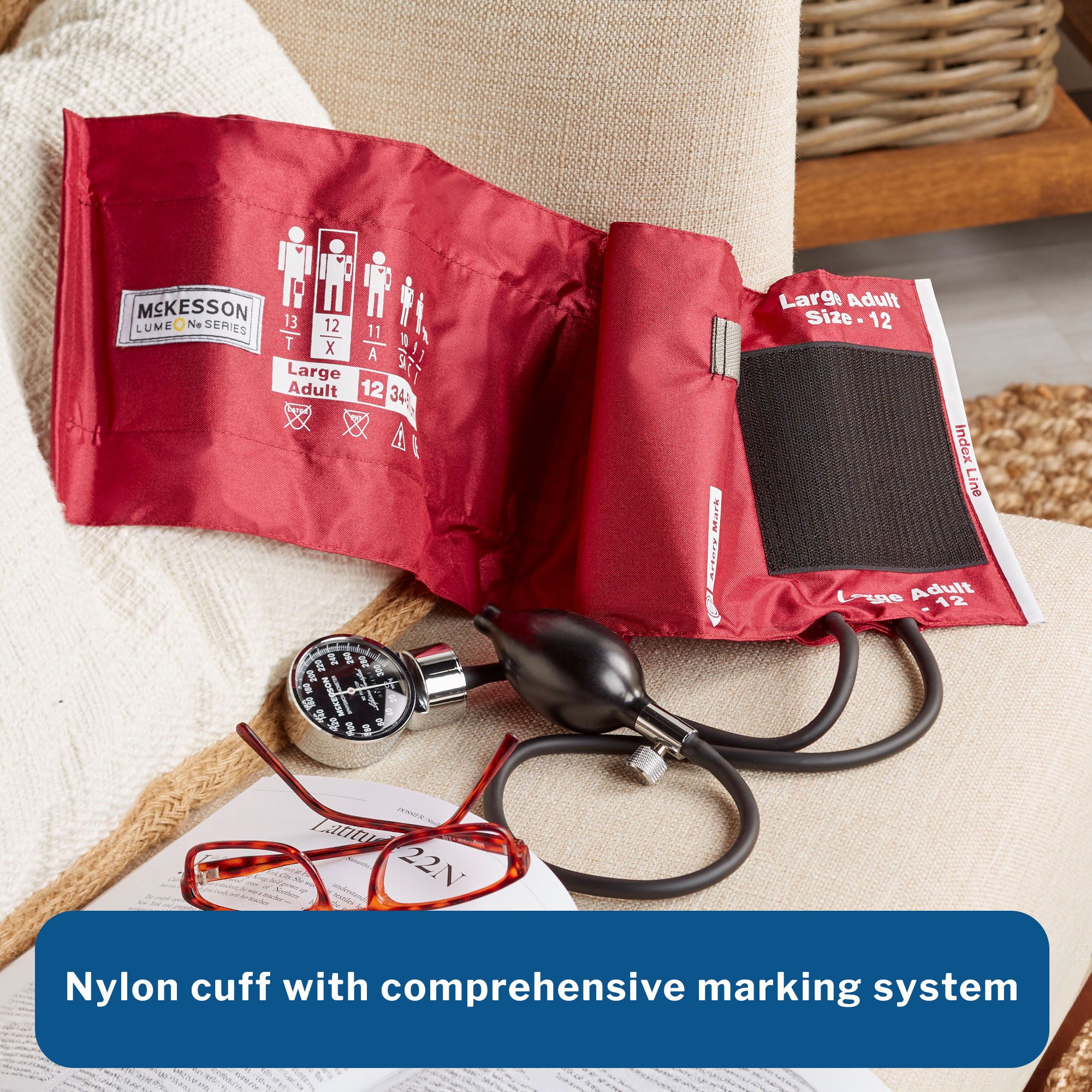 McKesson Brand - 01-700-12XBDGM McKesson Lumeon™ Aneroid Sphygmomanometer