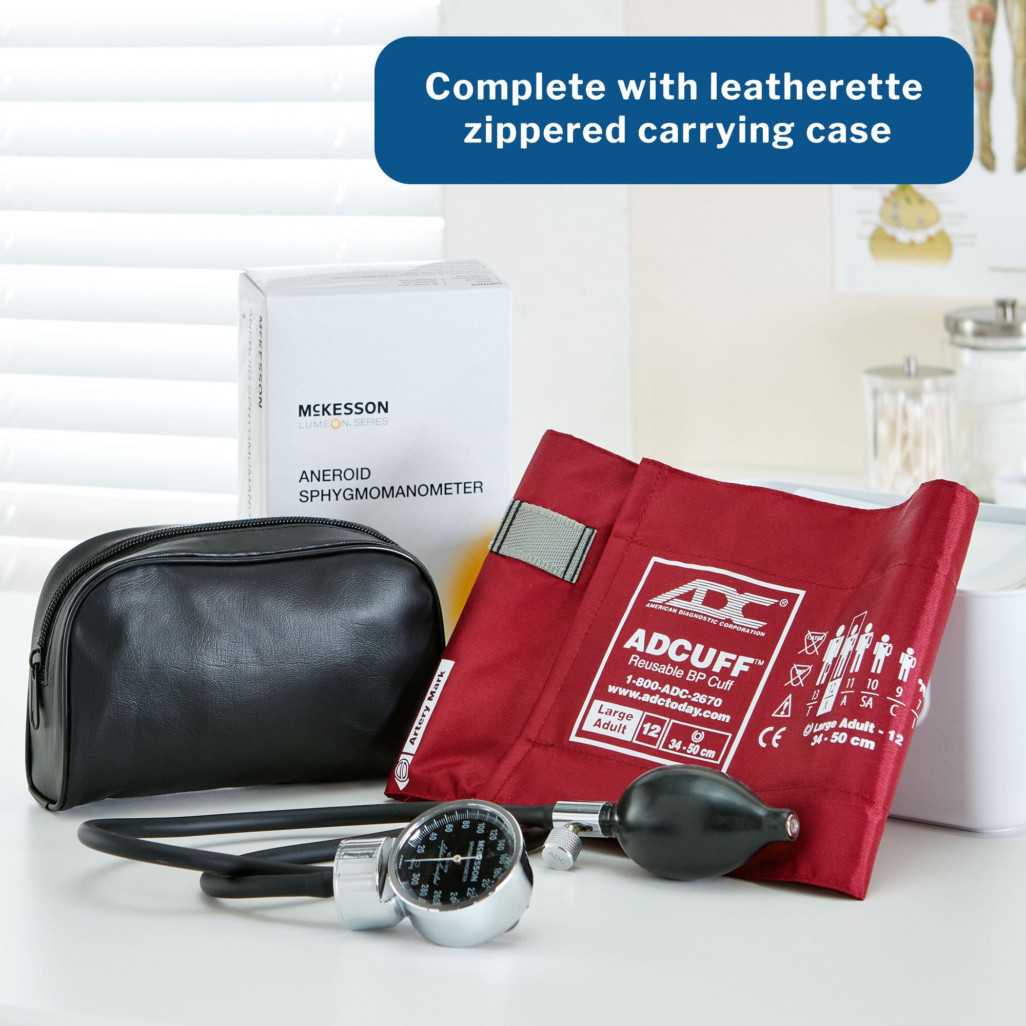 McKesson Brand - 01-700-12XBDGM McKesson Lumeon™ Aneroid Sphygmomanometer