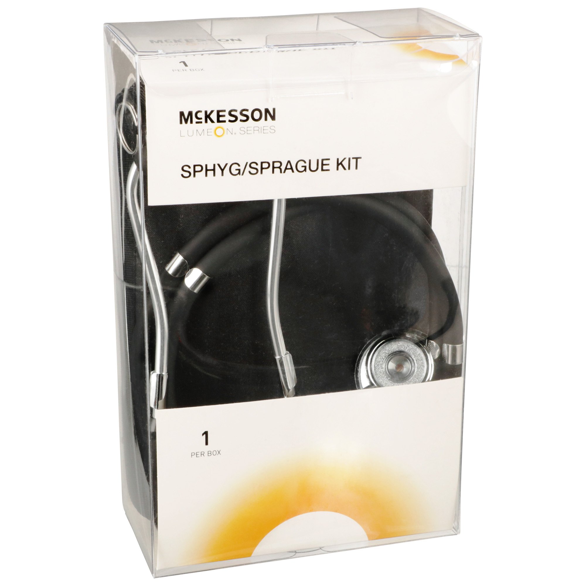 McKesson Brand 01-768-641-11ABKGM - McKesson Lumeon™ Aneroid Sphygmomanometer/Sprague Kit, Black - 1/Box, 10/Case