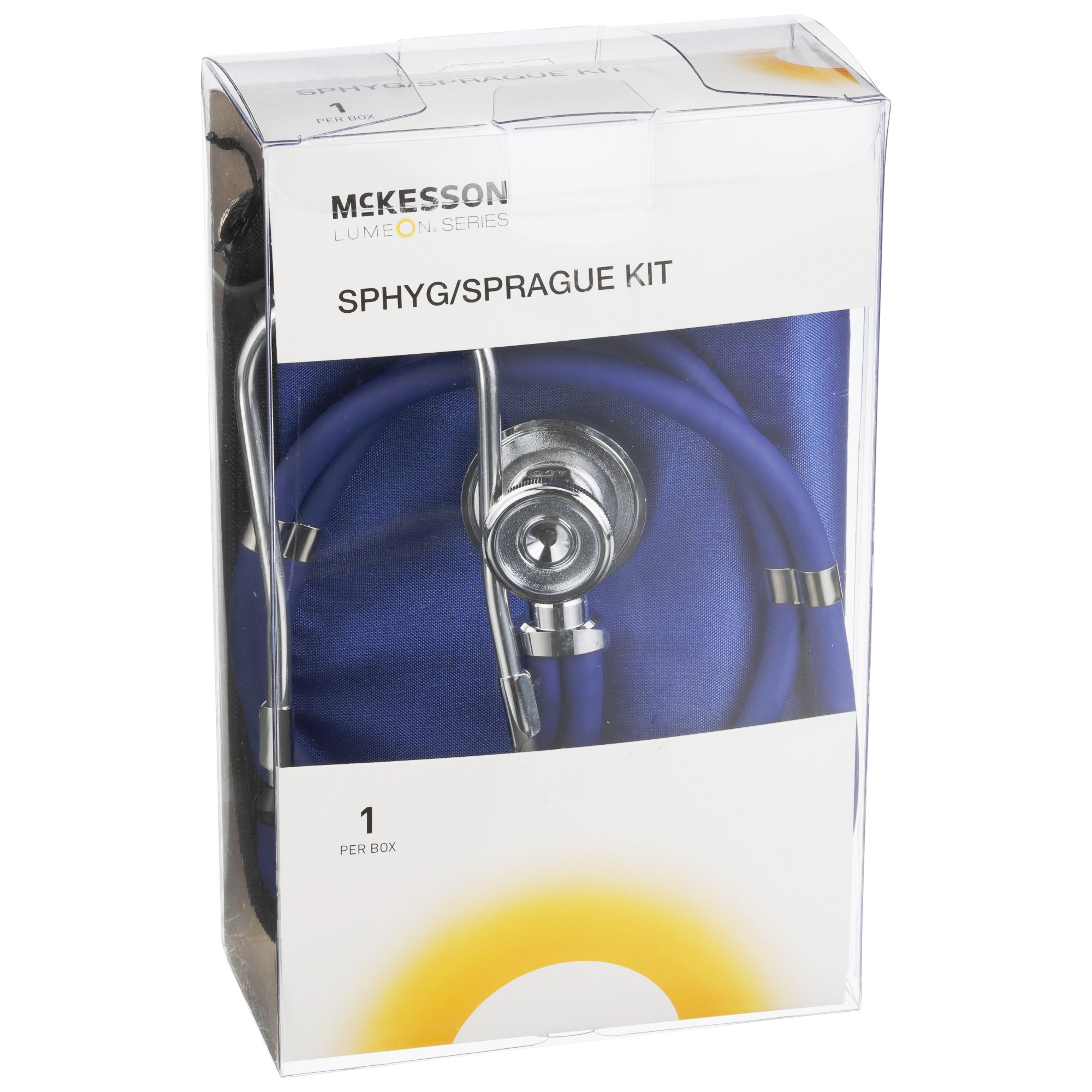 McKesson Brand 01-768-641-11ARBGM - McKesson Lumeon™ Aneroid Sphygmomanometer/Sprague Kit, Blue - 1/Box, 10/Case