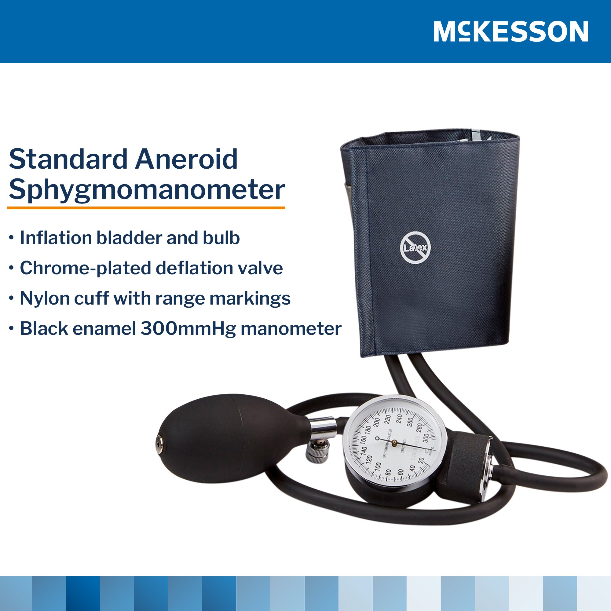 McKesson Brand - 01-775-11ANGM McKesson Aneroid Sphygmomanometer with Cuff