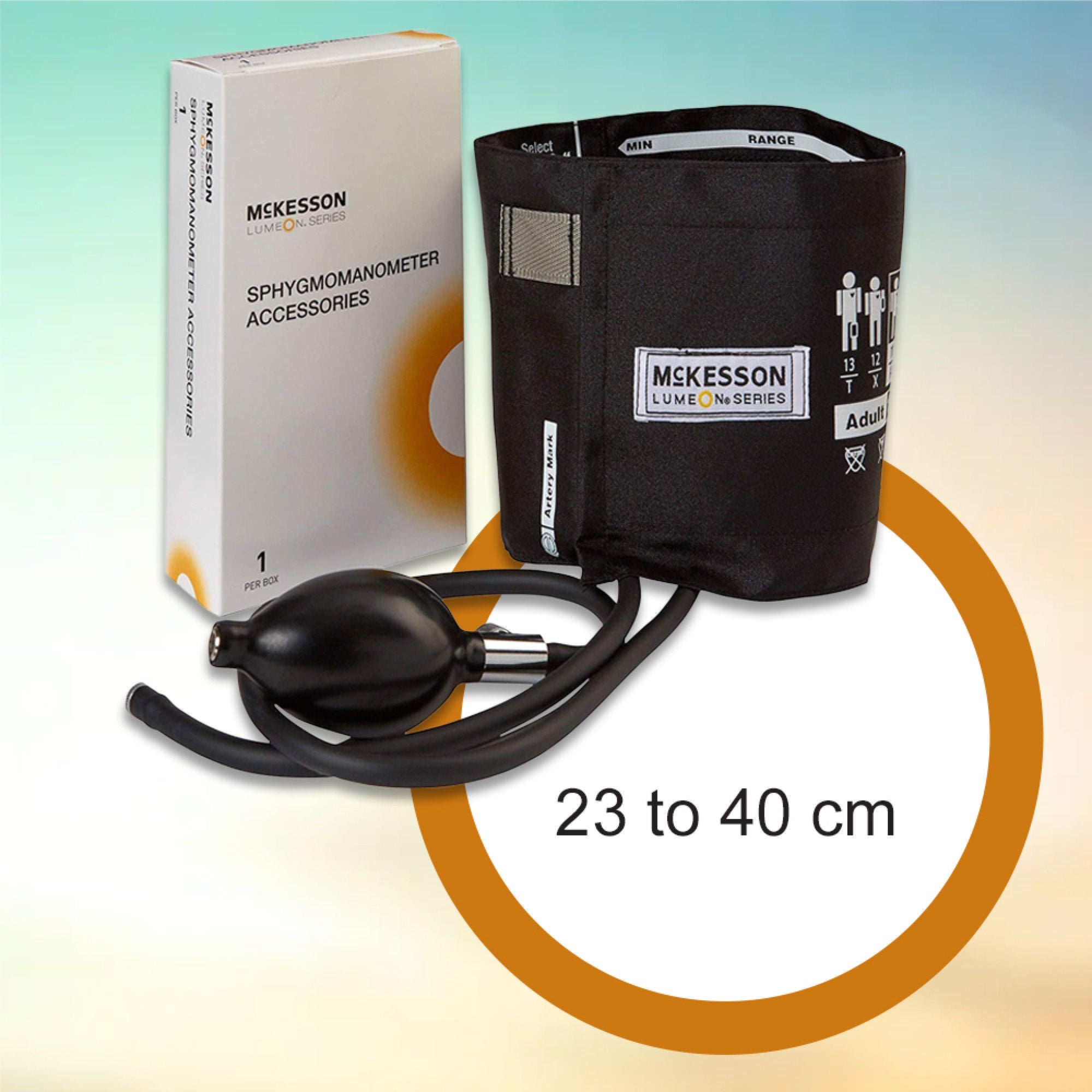 McKesson Brand - 01-865-11ABKGM McKesson Lumeon™ Blood Pressure Bulb and Cuff