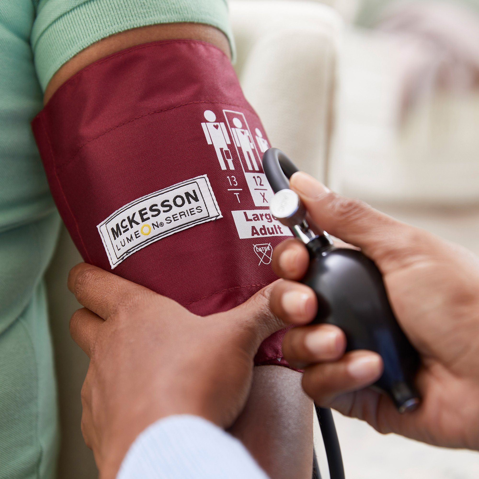 McKesson Brand - 01-865-12XBDGM McKesson Lumeon™ Blood Pressure Cuff and Bulb