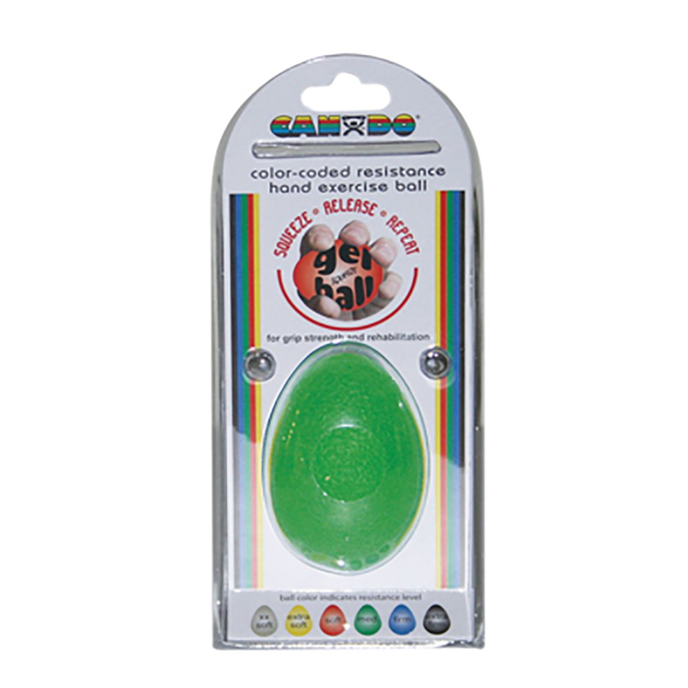 Fabrication Enterprises 10-1893 - CanDo® Cylindrical Squeeze Ball, Green, Medium Resistance - 1/Each