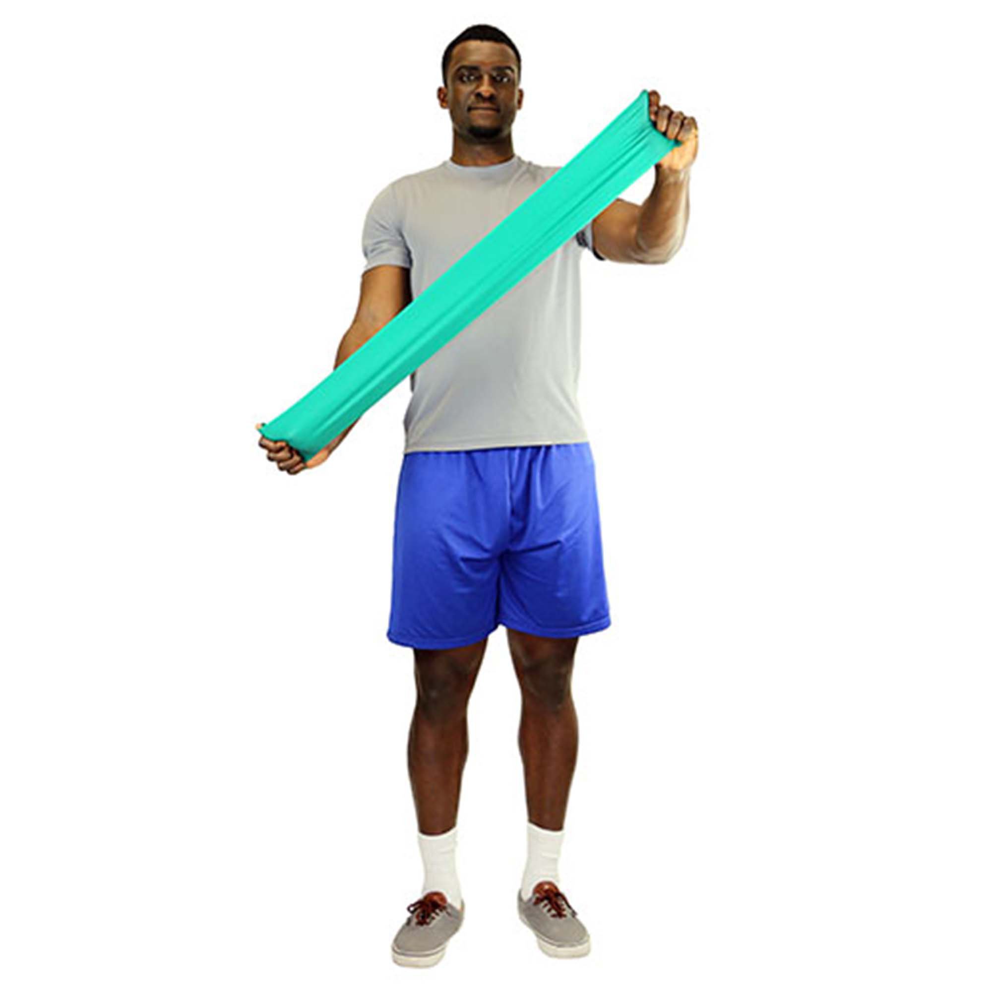 Fabrication Enterprises 10-5633 - CanDo® Exercise Resistance Band, Green, 5 Inch x 25 Yard, Medium Resistance - 1/Each