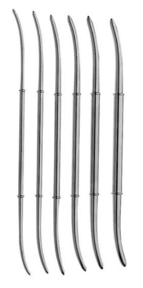 V. Mueller - GL1460 Uterine Dilator Set V. Mueller® 9-10, 11-12, 13-14, 15-16, 17-18, 19-20 Diameter Hank 10-1/2 Inch Length Stainless Steel NonSterile