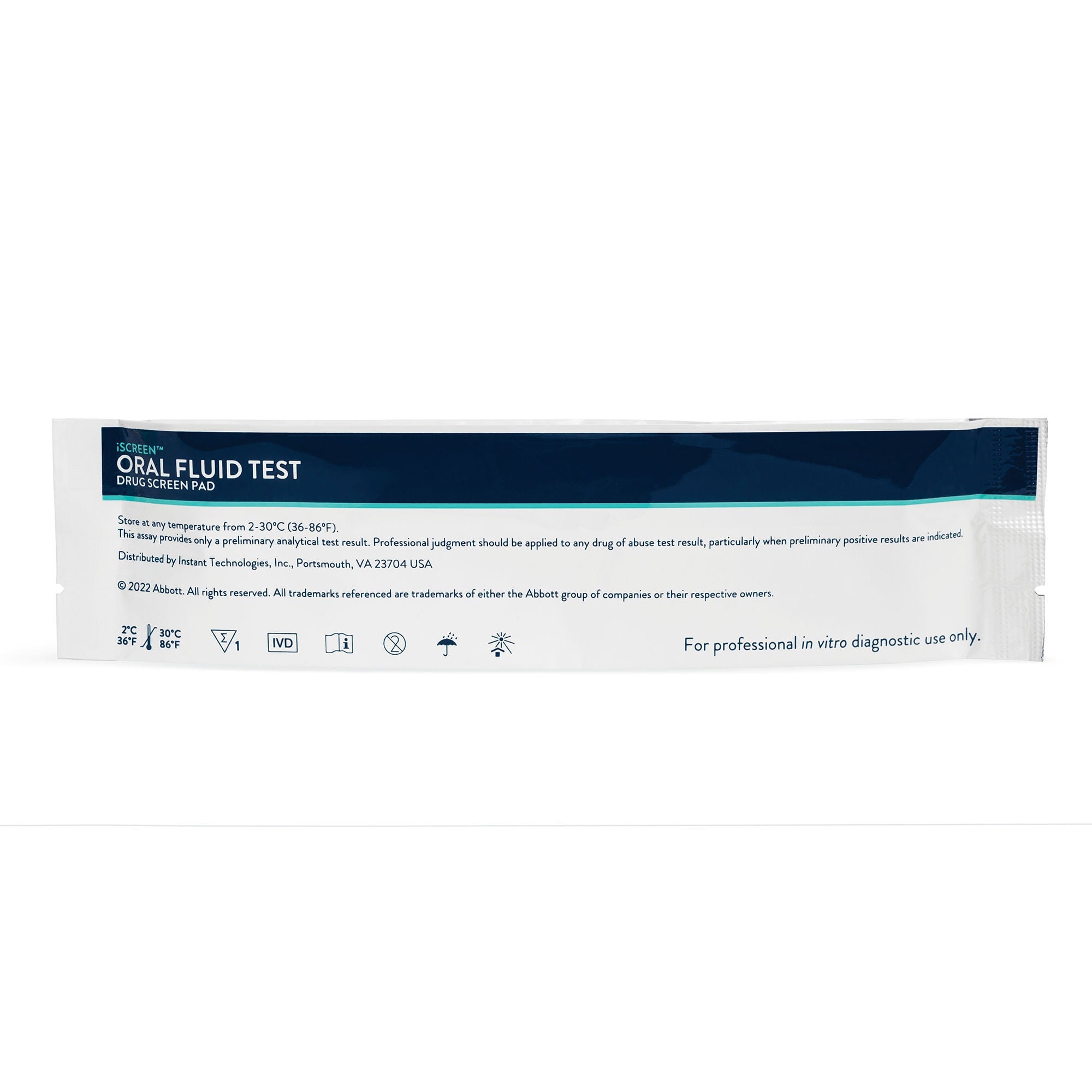 Abbott Rapid Dx North America LLC - I-DCT-B702 Drugs of Abuse Test Kit iScreen® OFD Cotinine Test 25 Tests Non-Regulated