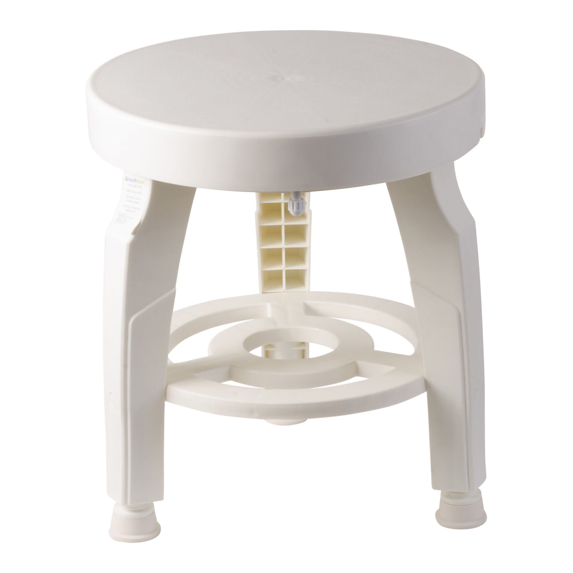 Mabis Healthcare - 522-9810-1900 Shower Stool HealthSmart™ Without Arms Plastic Frame Without Backrest 16 Inch Seat Width 400 lbs. Weight Capacity