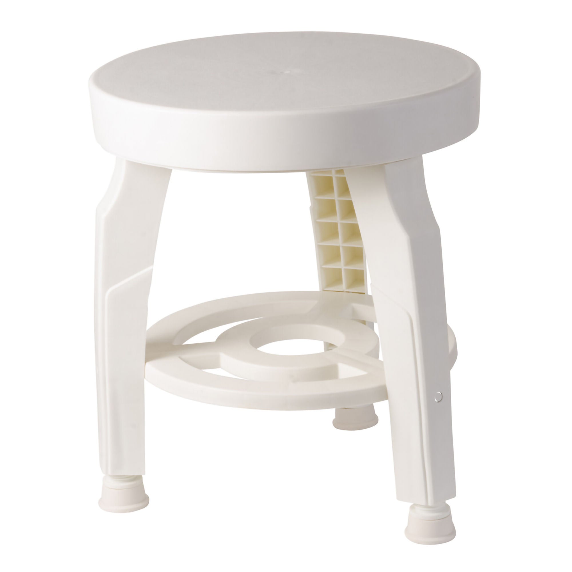 Mabis Healthcare - 522-9810-1900 Shower Stool HealthSmart™ Without Arms Plastic Frame Without Backrest 16 Inch Seat Width 400 lbs. Weight Capacity