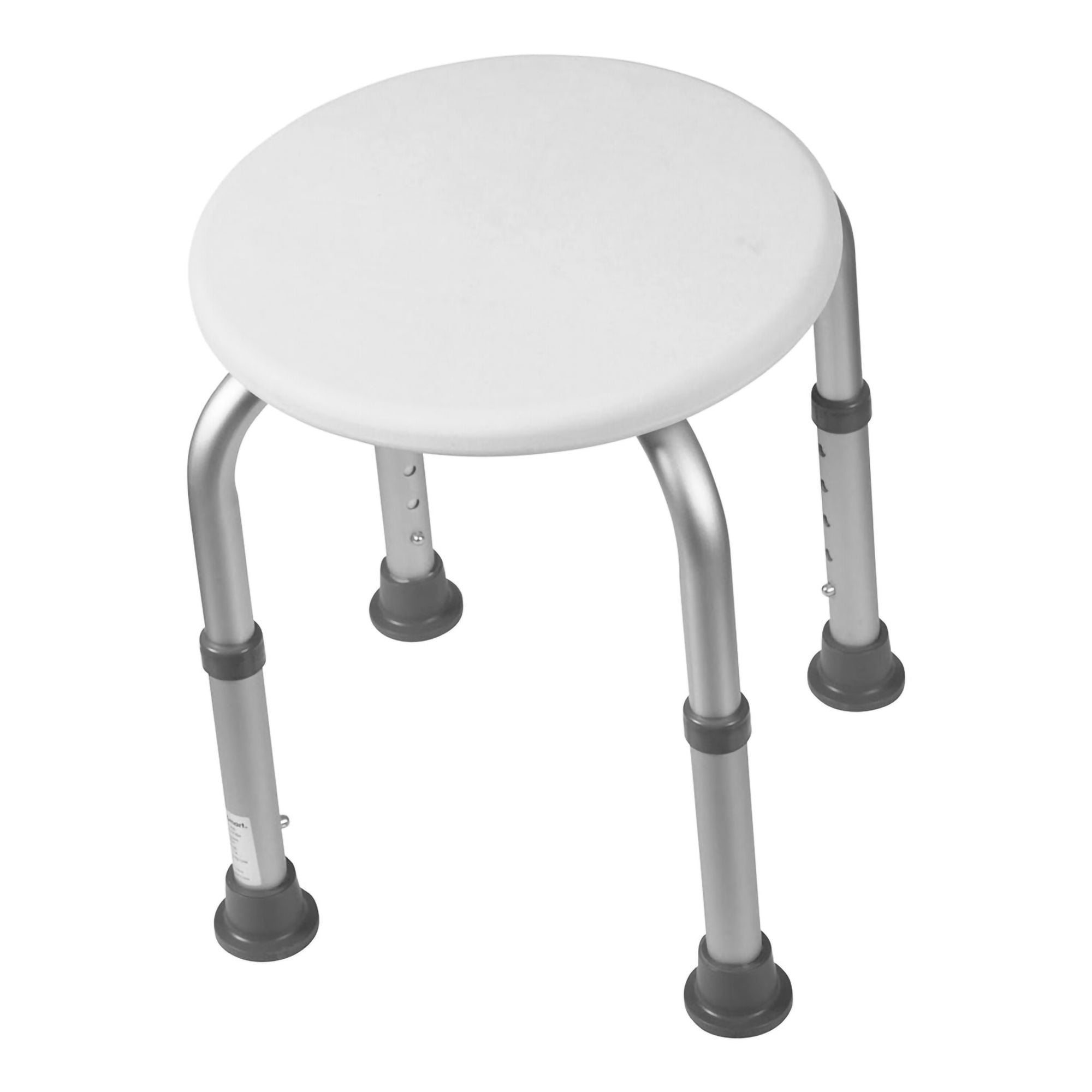 Mabis Healthcare - 522-9801-1900 Shower Stool HealthSmart™ Without Arms Aluminum Frame Without Backrest 17-1/2 Inch Seat Width 225 lbs. Weight Capacity