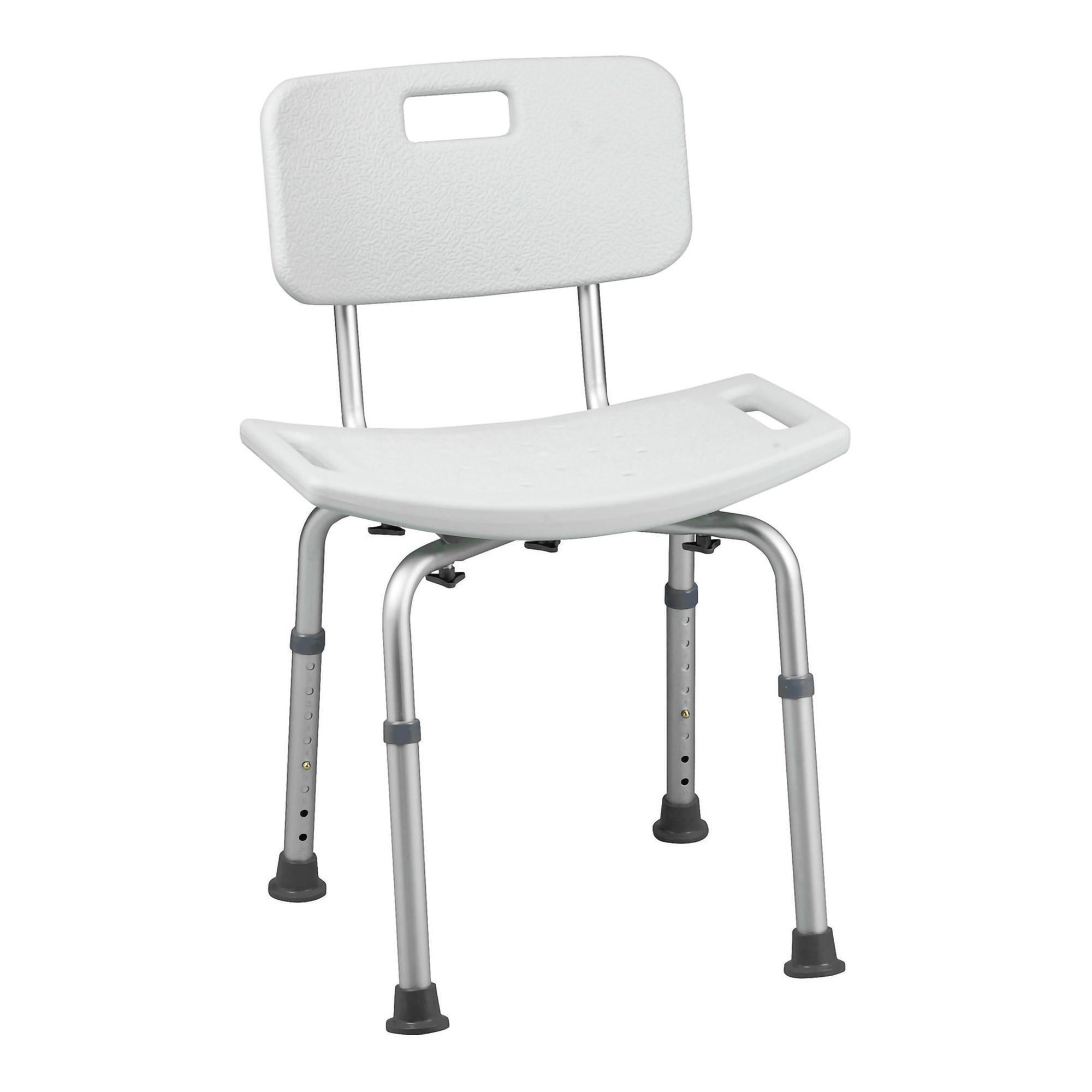 Mabis Healthcare - 522-9816-1900 Bath Bench HealthSmart™ Without Arms Aluminum Frame With Backrest 17 Inch Seat Width 325 lbs. Weight Capacity