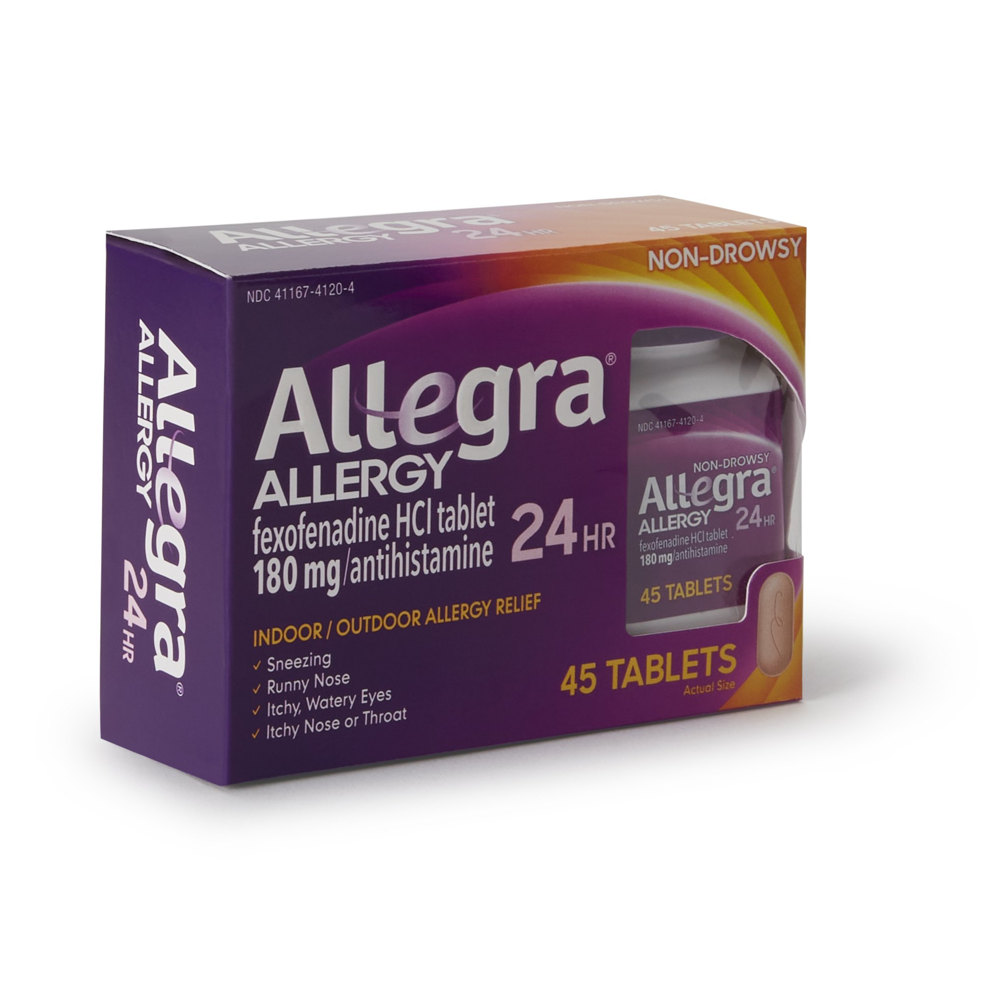 Chattem 41167412004 - Allegra® Fexofenadine Allergy Relief - 1/Bottle