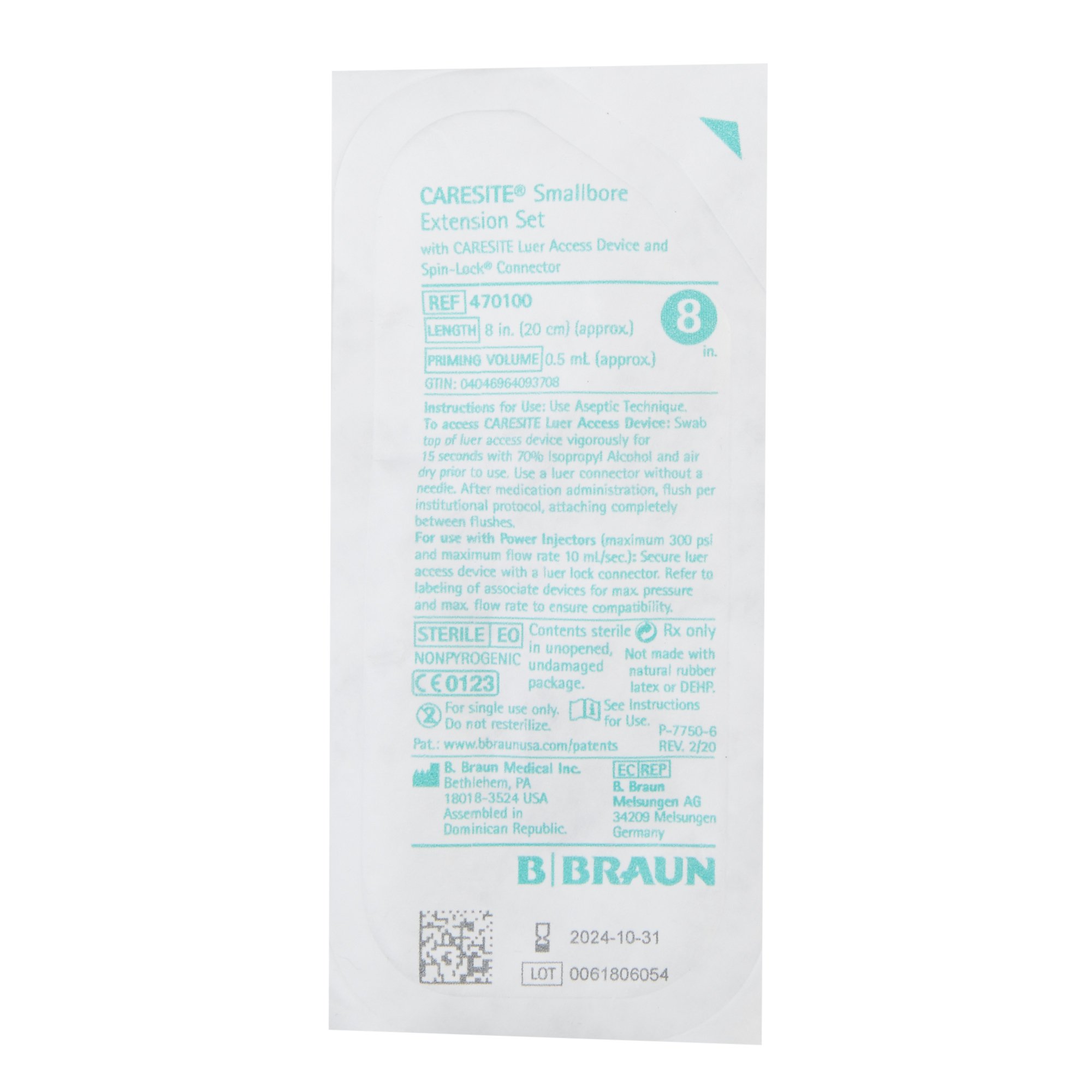 B. Braun - 470100 Caresite® Extension Set