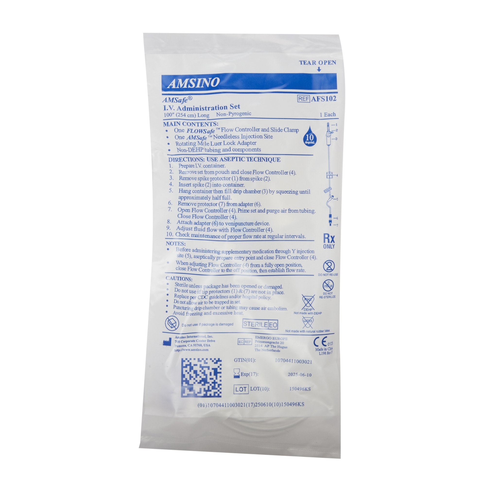 Amsino International - AFS102 AMSafe® Primary Administration Set