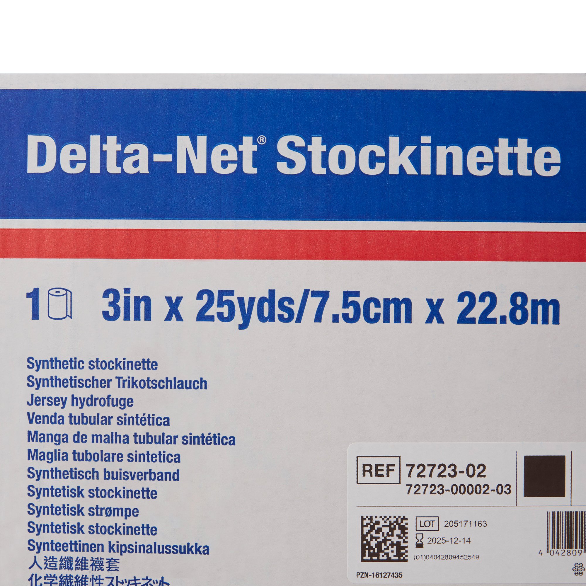 BSN Medical 7272302 - Delta-Net® Black Synthetic Compression Stockinette, 3 Inch x 25 Yard - 1/Roll, 2/Case