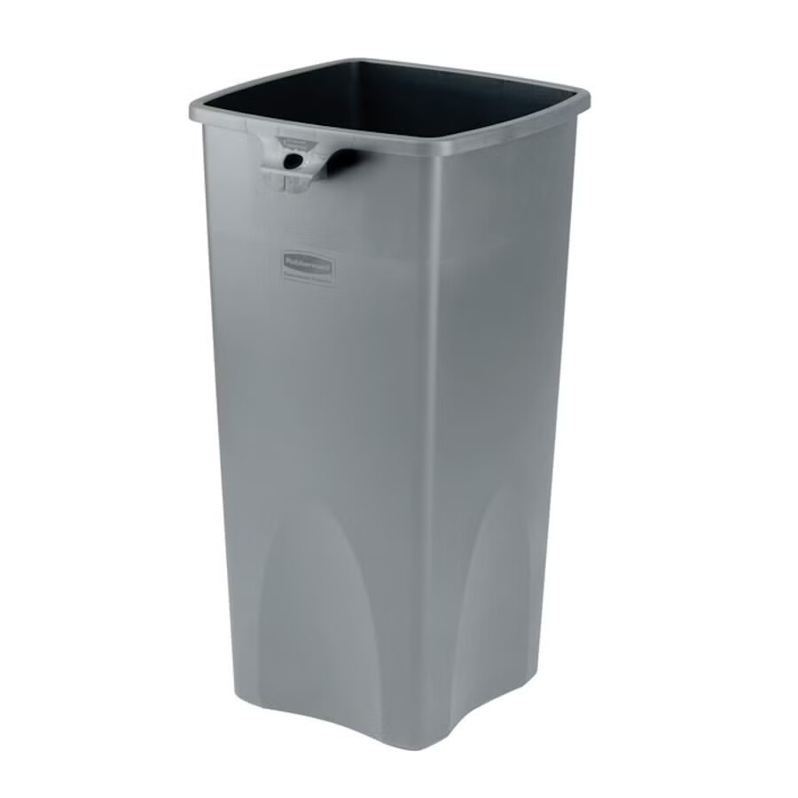 RJ Schinner Co - FG356988GRAY Trash Can Rubbermaid® Untouchable® 92 Quart / 23 gal. Gray LLDPE Square
