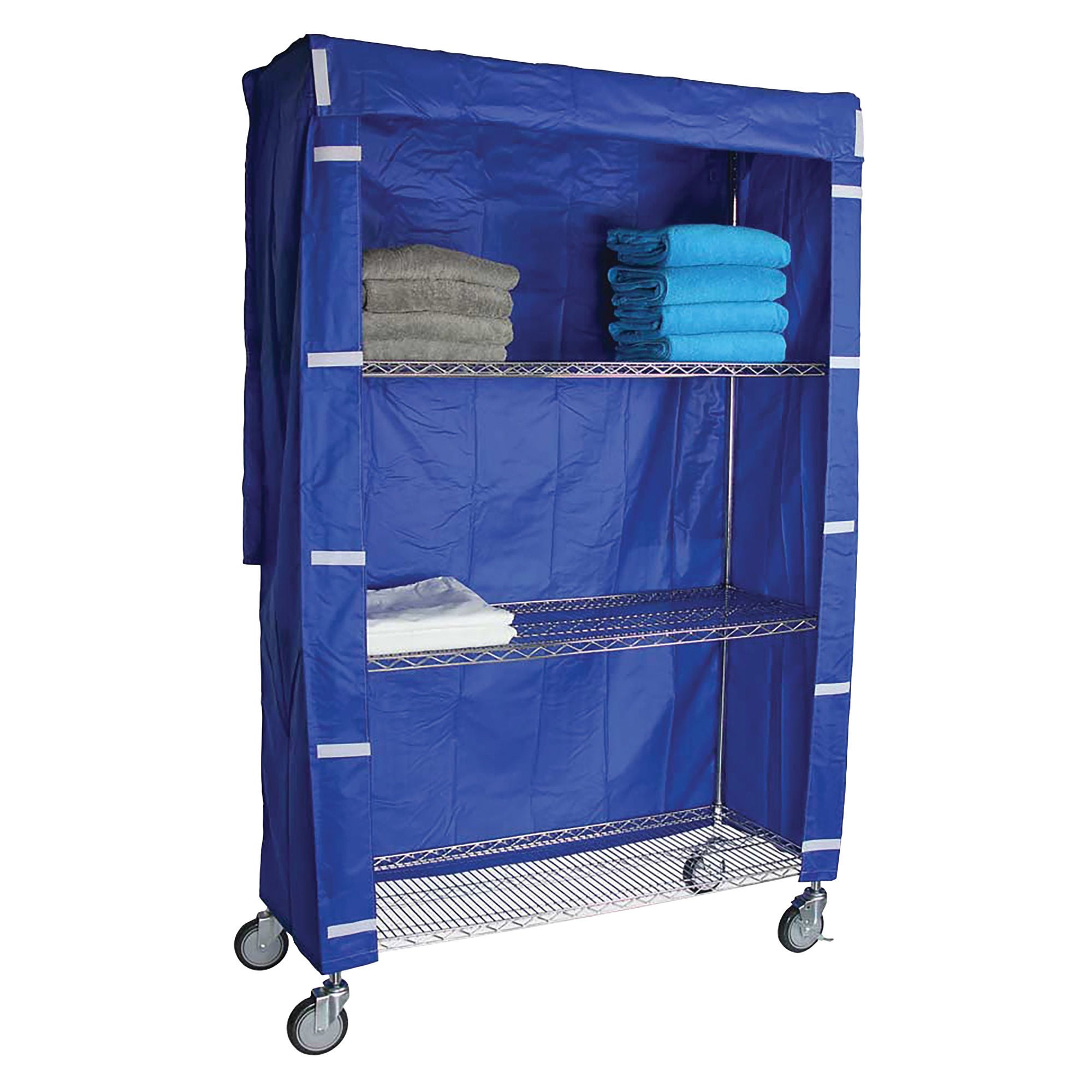 Alimed - 2970013982 Cart Cover AliMed® Blue Flame-retardant Nylon Fabric 18 X 36 X 72 Inch Hook and Loop Closure